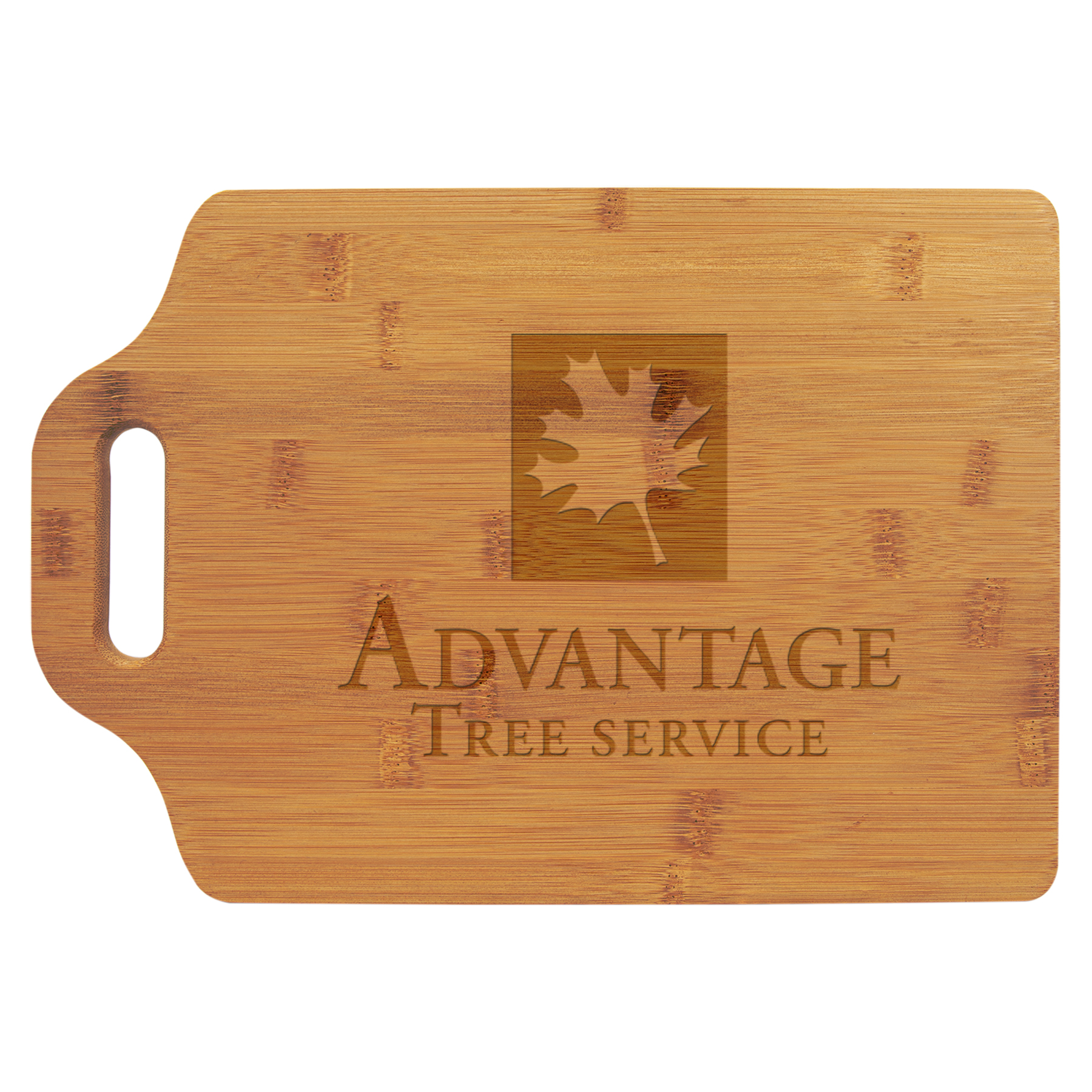 9" x 13" Bamboo Cutting Board w/ Handle 3