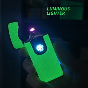 Round Dual Arc Lighter With Sensor Activation And USB Charging 6