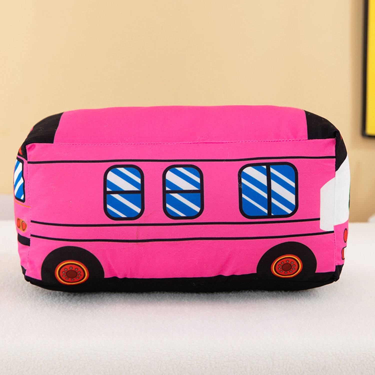 Soft Durable Removable Cover PP Cotton Plush Bus Doll 7
