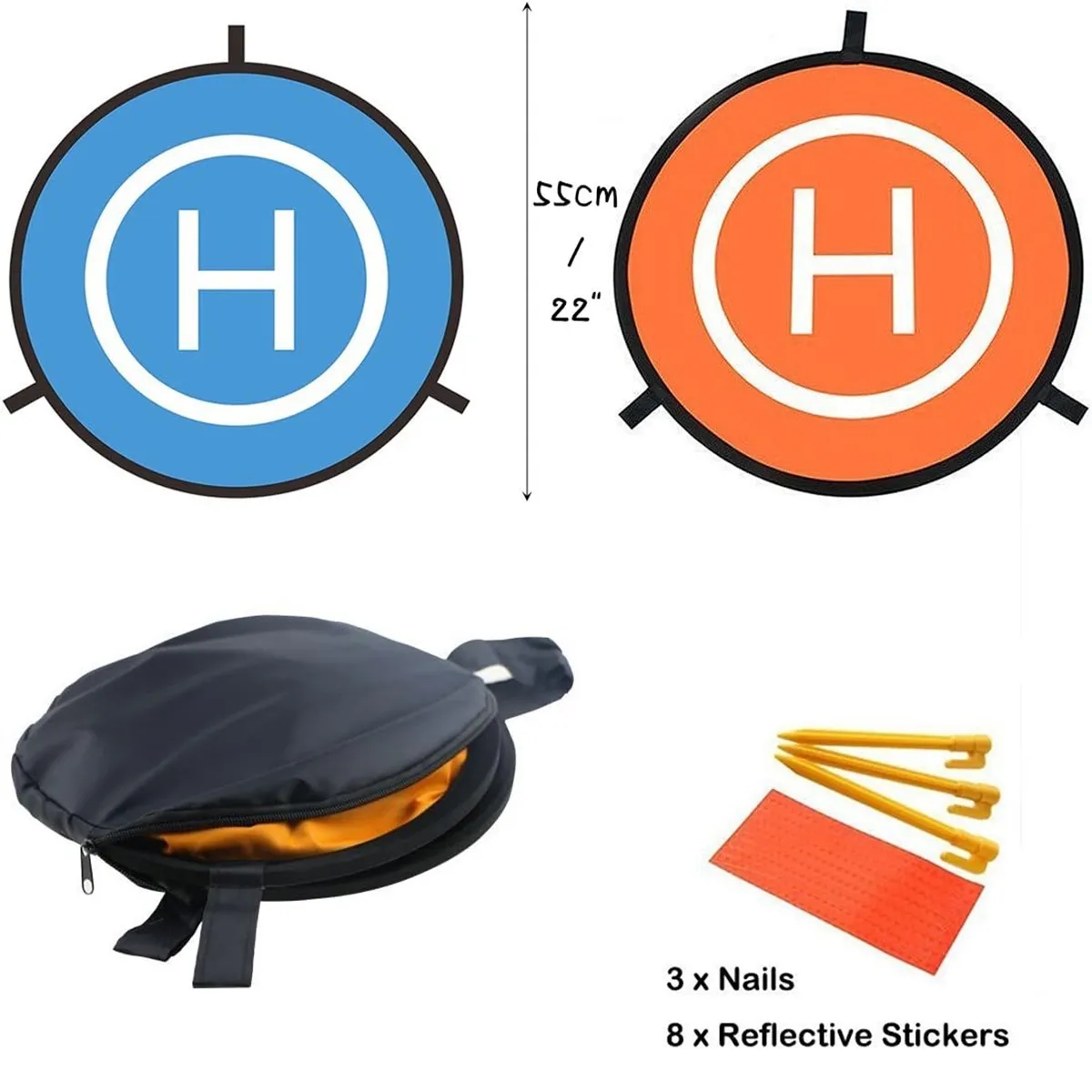 55cm 75cm 110cm Drone Landing Pads for RC Quadcopters 4