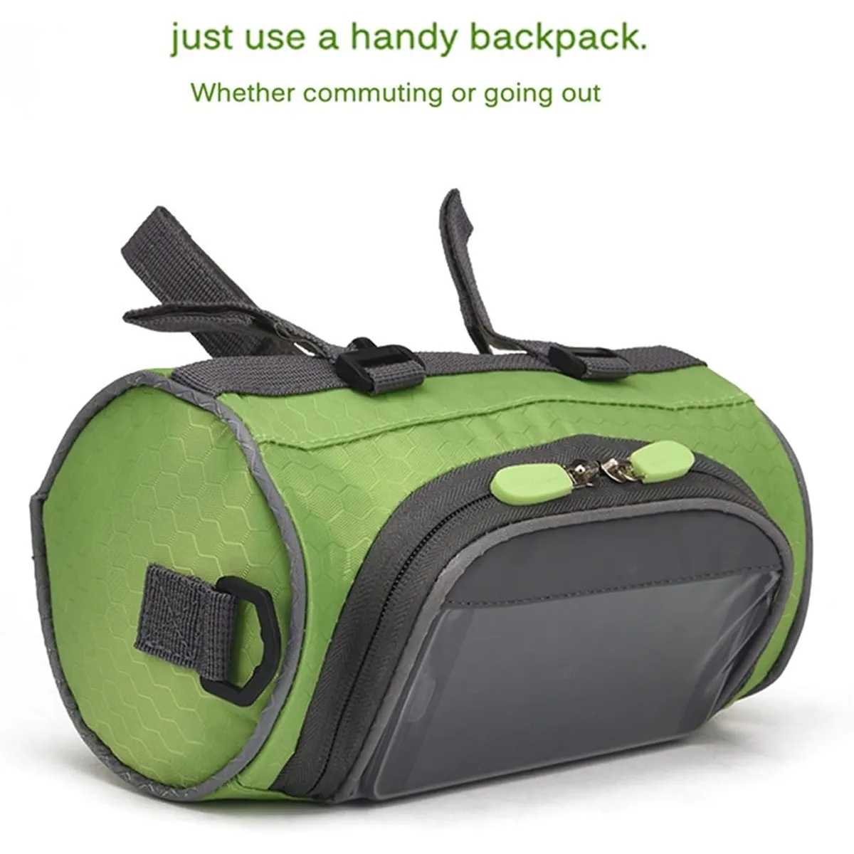 Large Capacity Outdoor Bike Handlebar Bag With Touch Screen 3