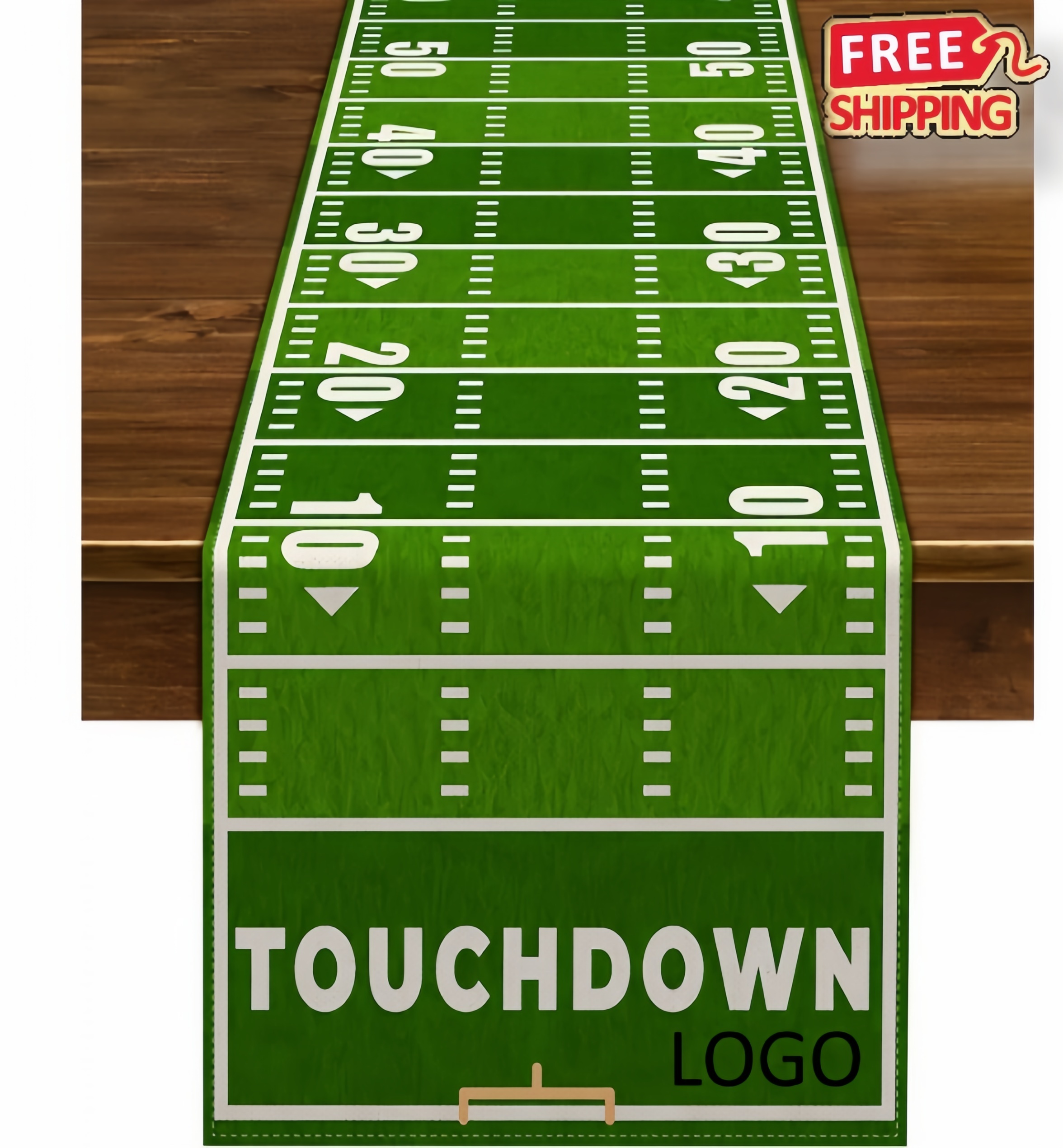 Custom Football Table Runner for Game Day Parties Bulk Wholesale Durable Decor 1