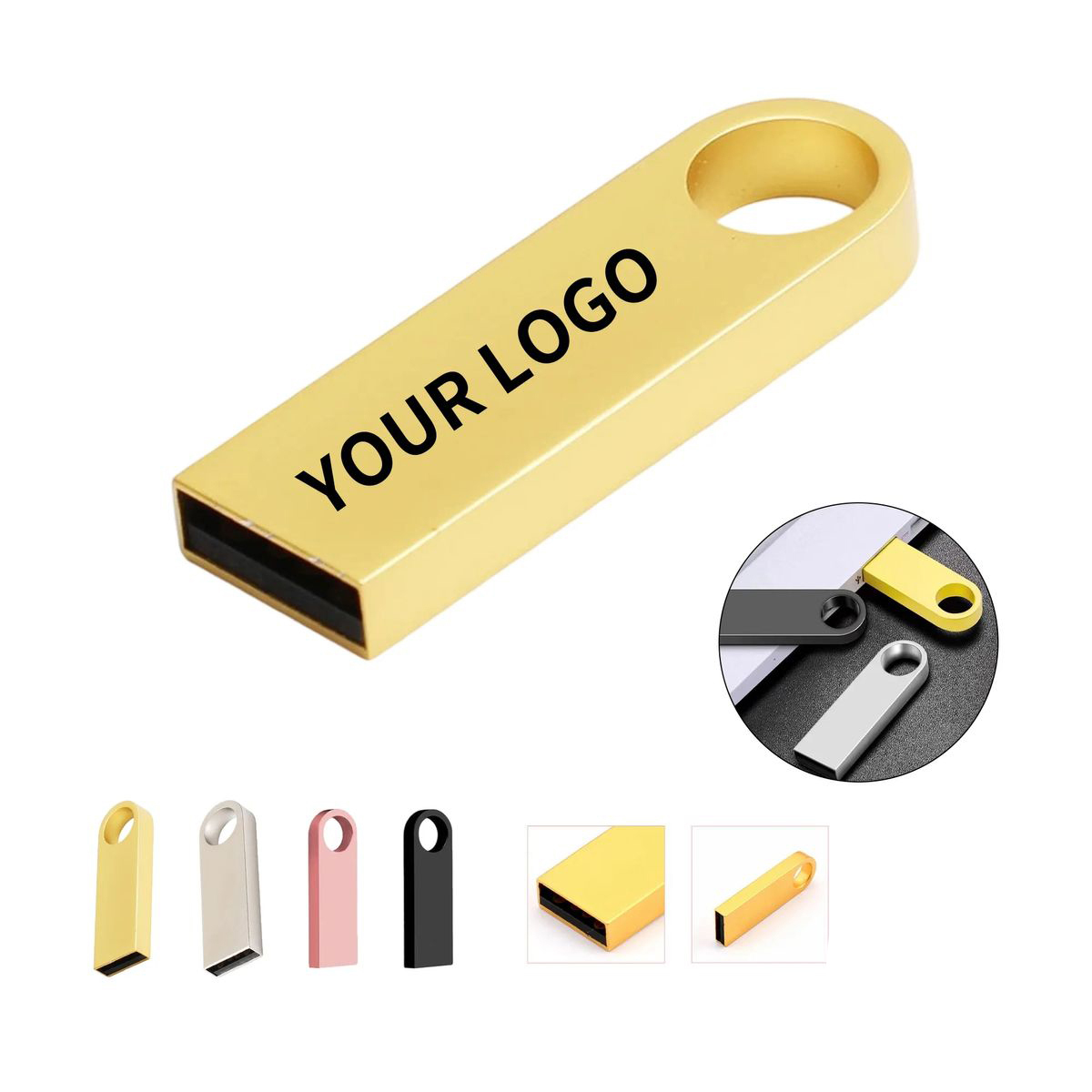 Compact Metal 64GB USB Flash Drive for Daily Work 2