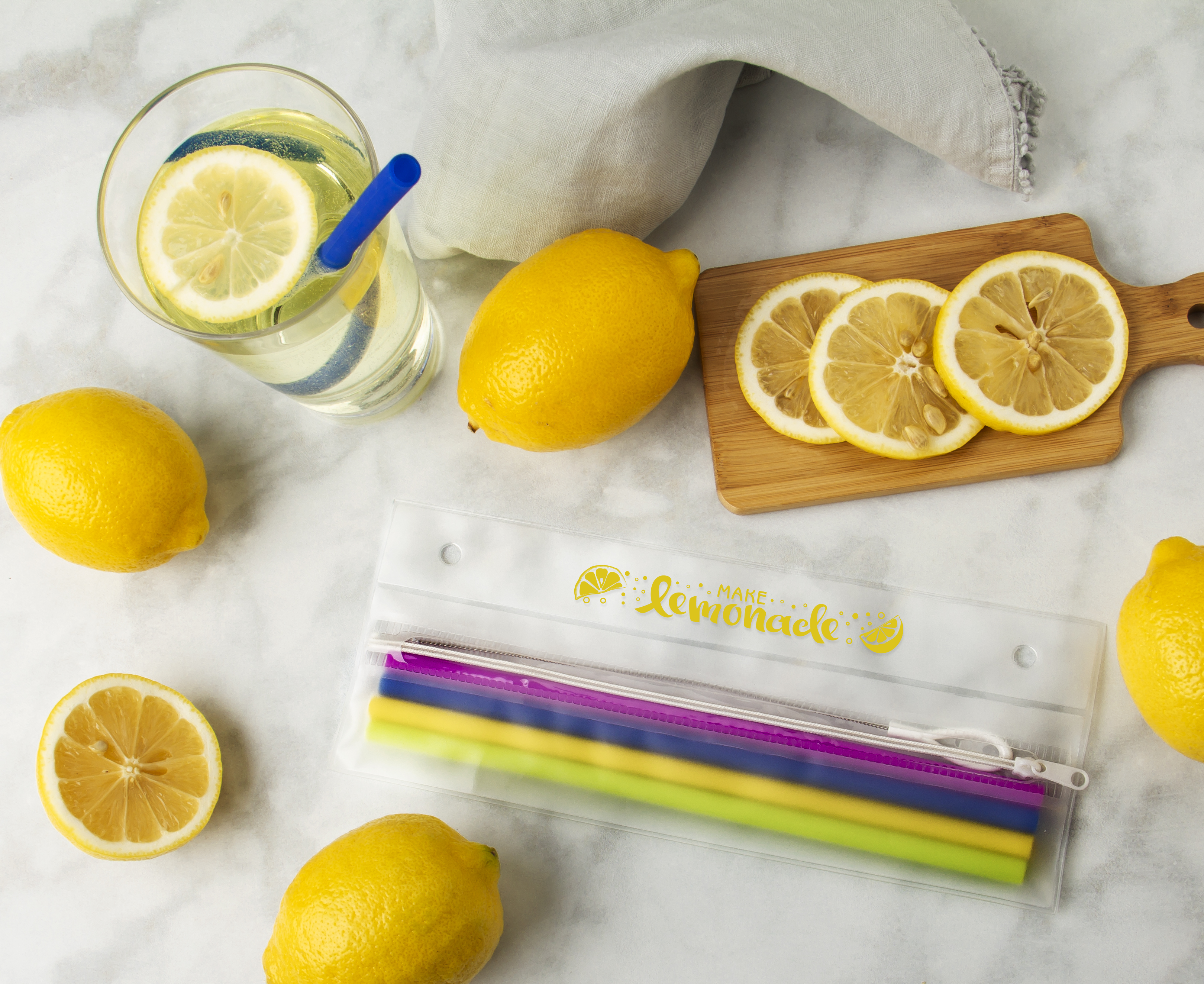 Reusable Silicone Straw Set 3