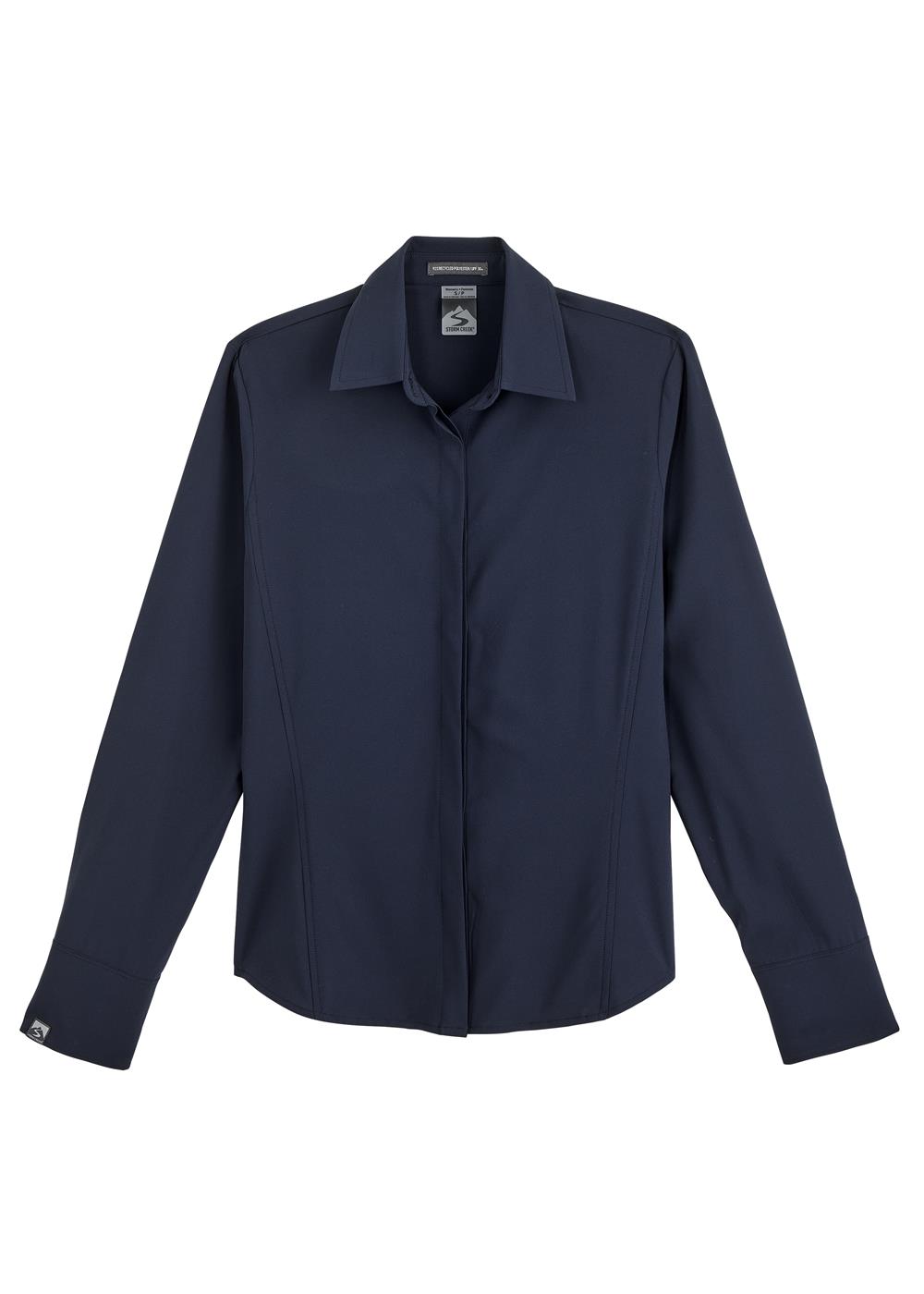 Storm Creek Women's Executive 4-Way Stretch Solid Button Up