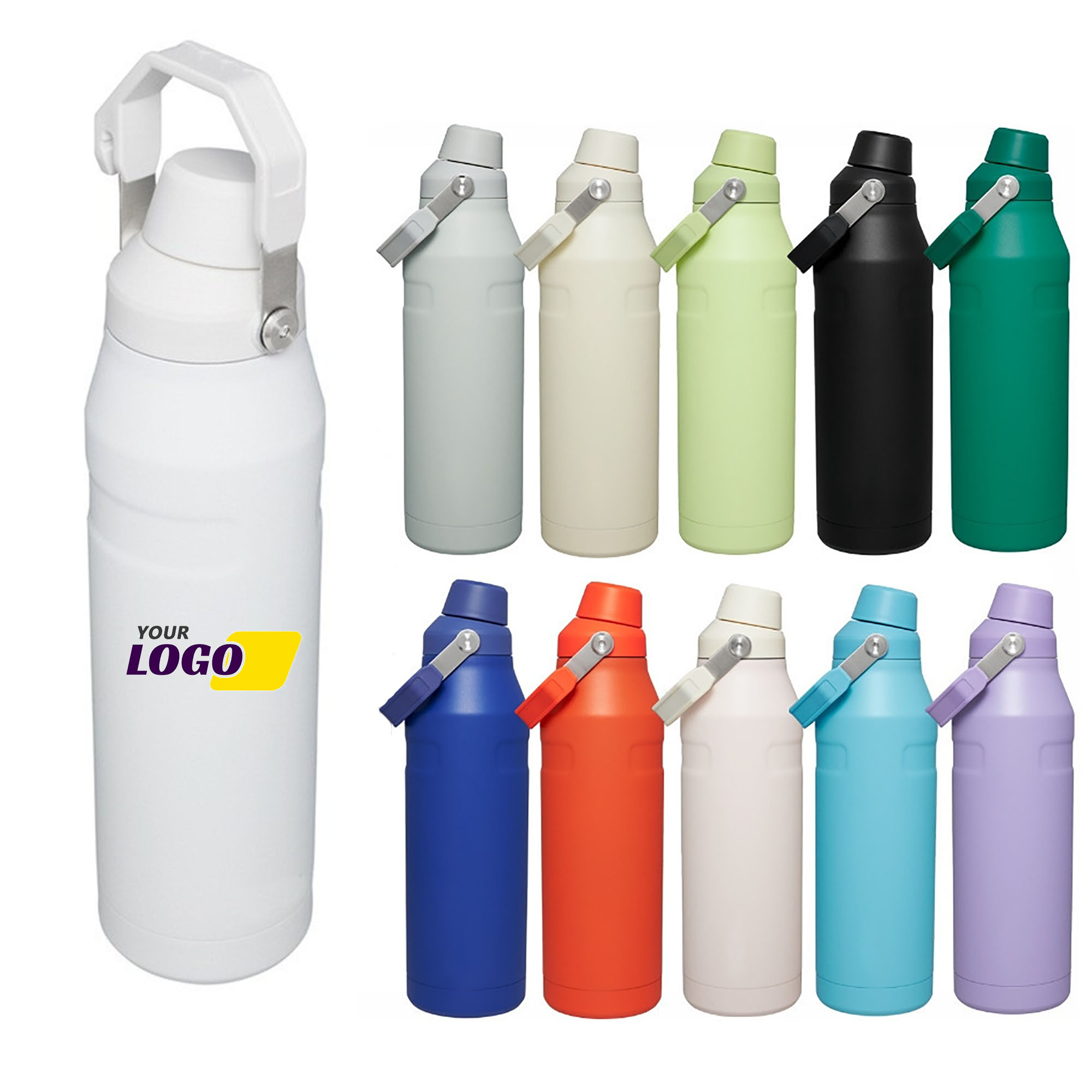 Tilted Spout Insulated Water Bottle 2