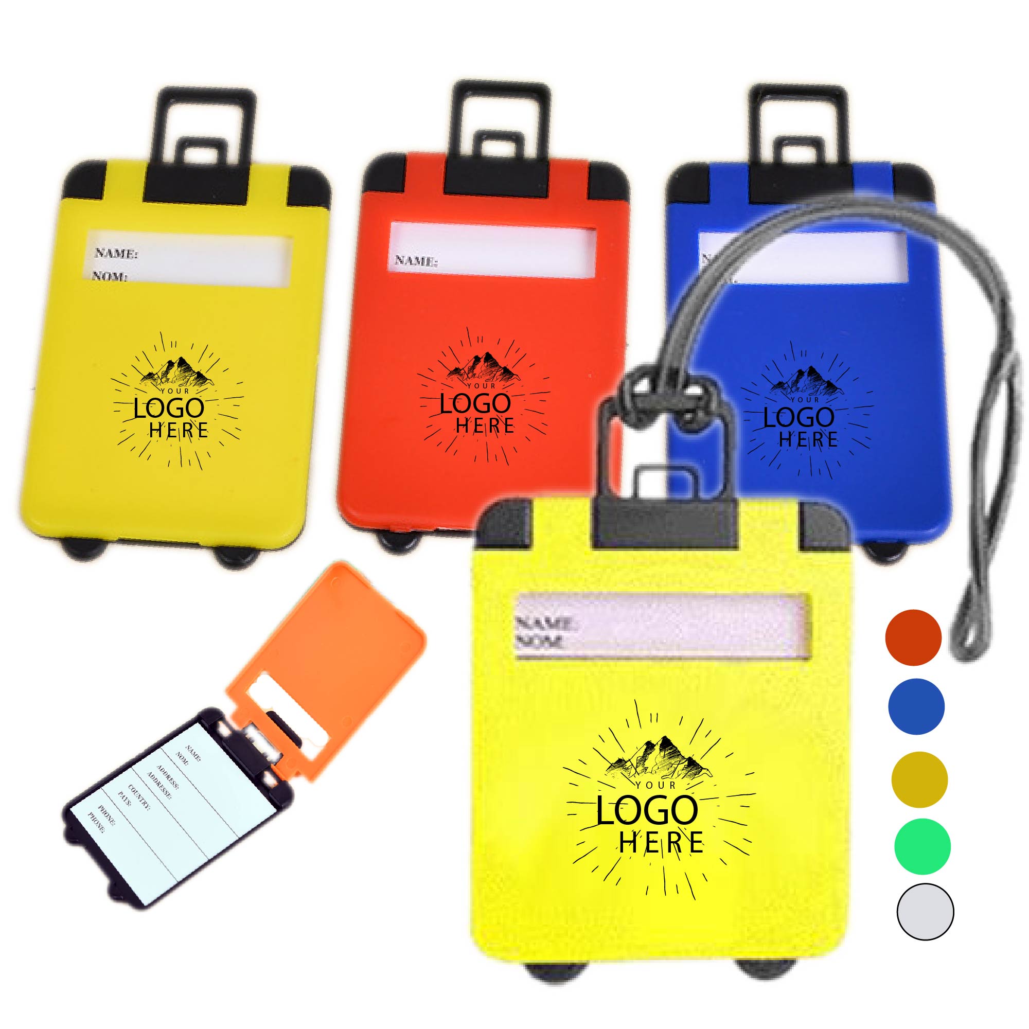 Suitcase Shaped Travel Tote Luggage Tags 2