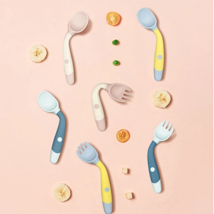 Children's Training Foldable Fork and Spoon Set 2