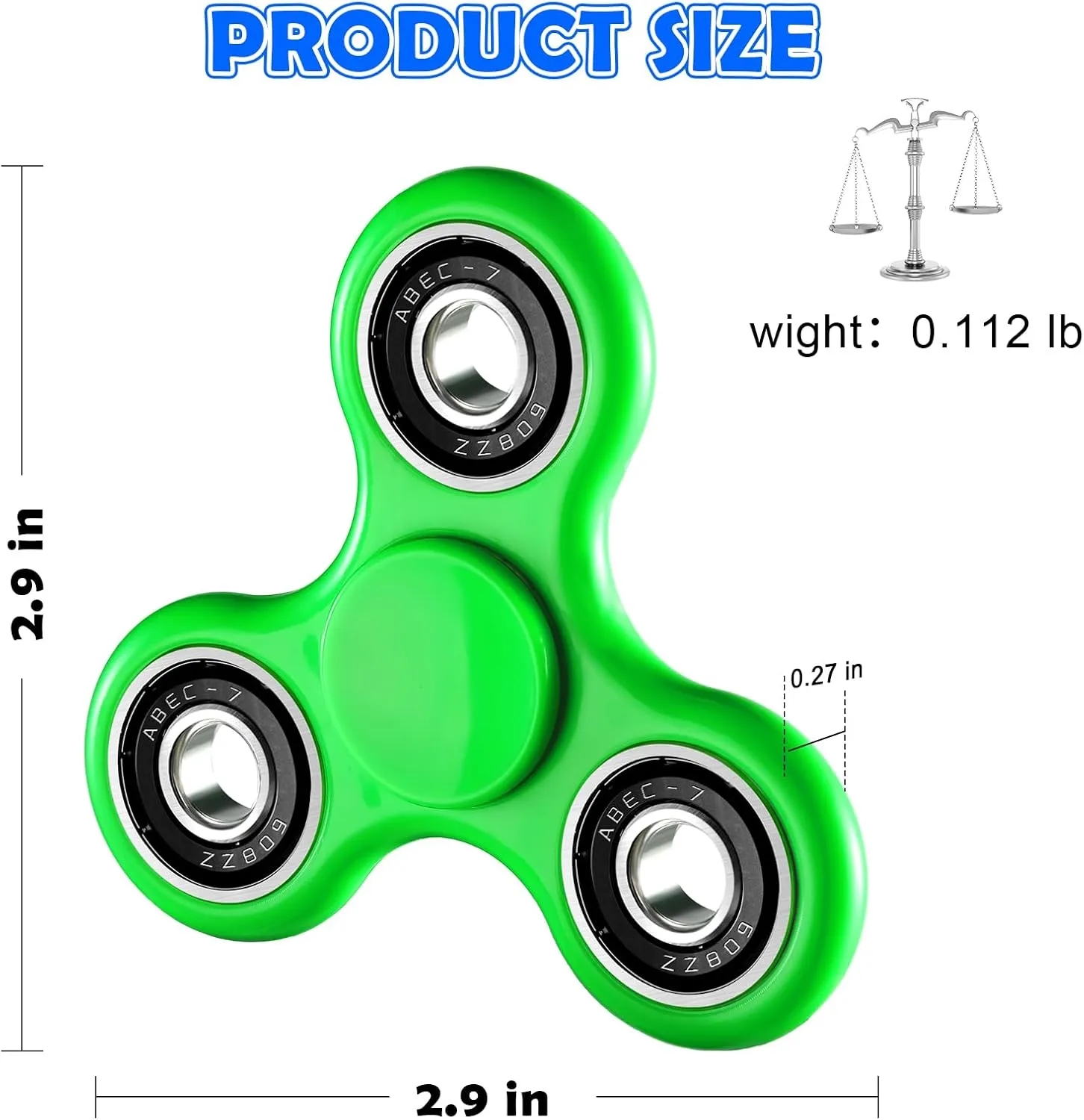 Funny Colorful Stress Relief Fingertip Gyroscope 7