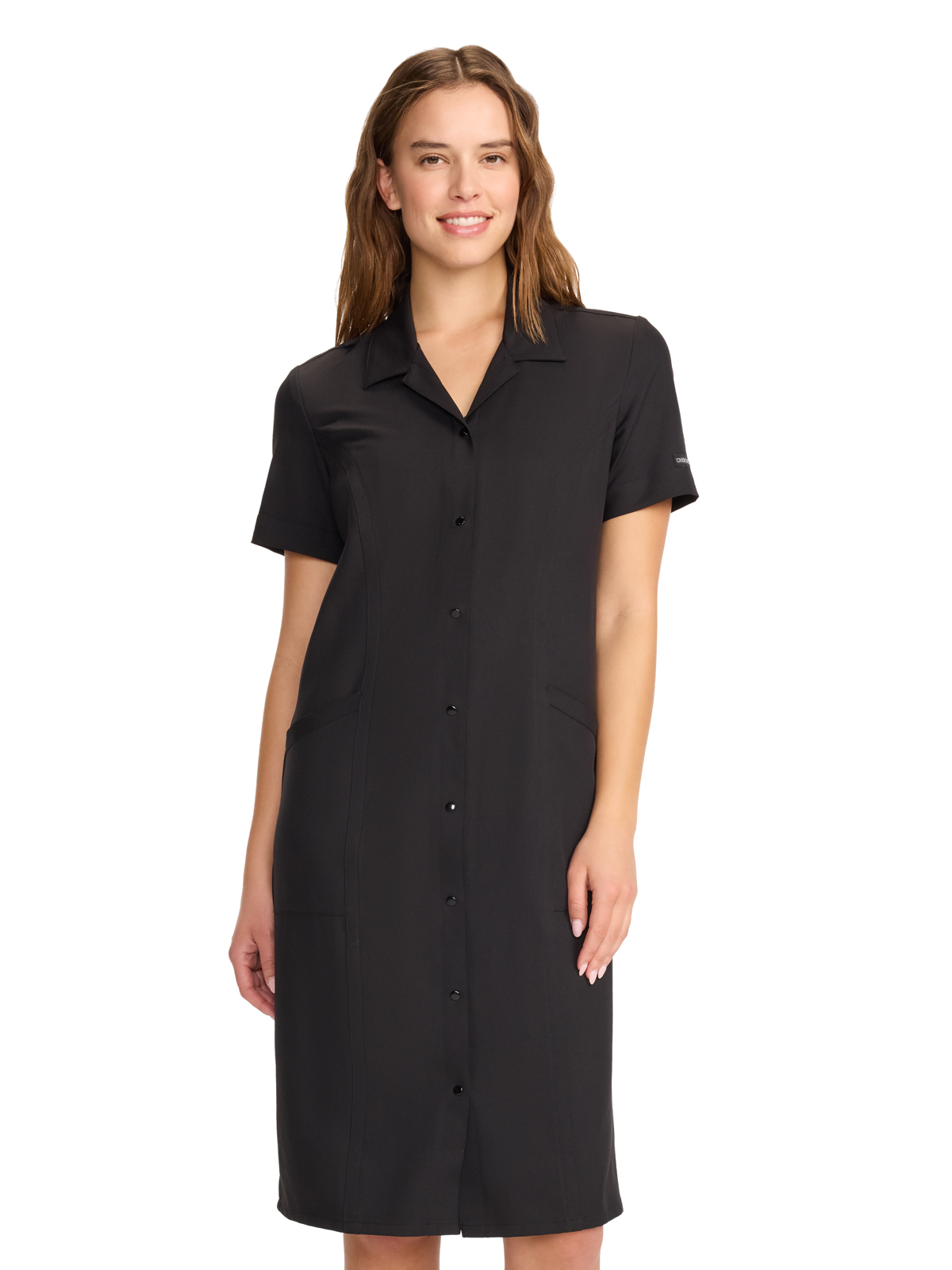 Cherokee - WW Originals Ultra - Women's 2-Pocket Button Front Dress 3