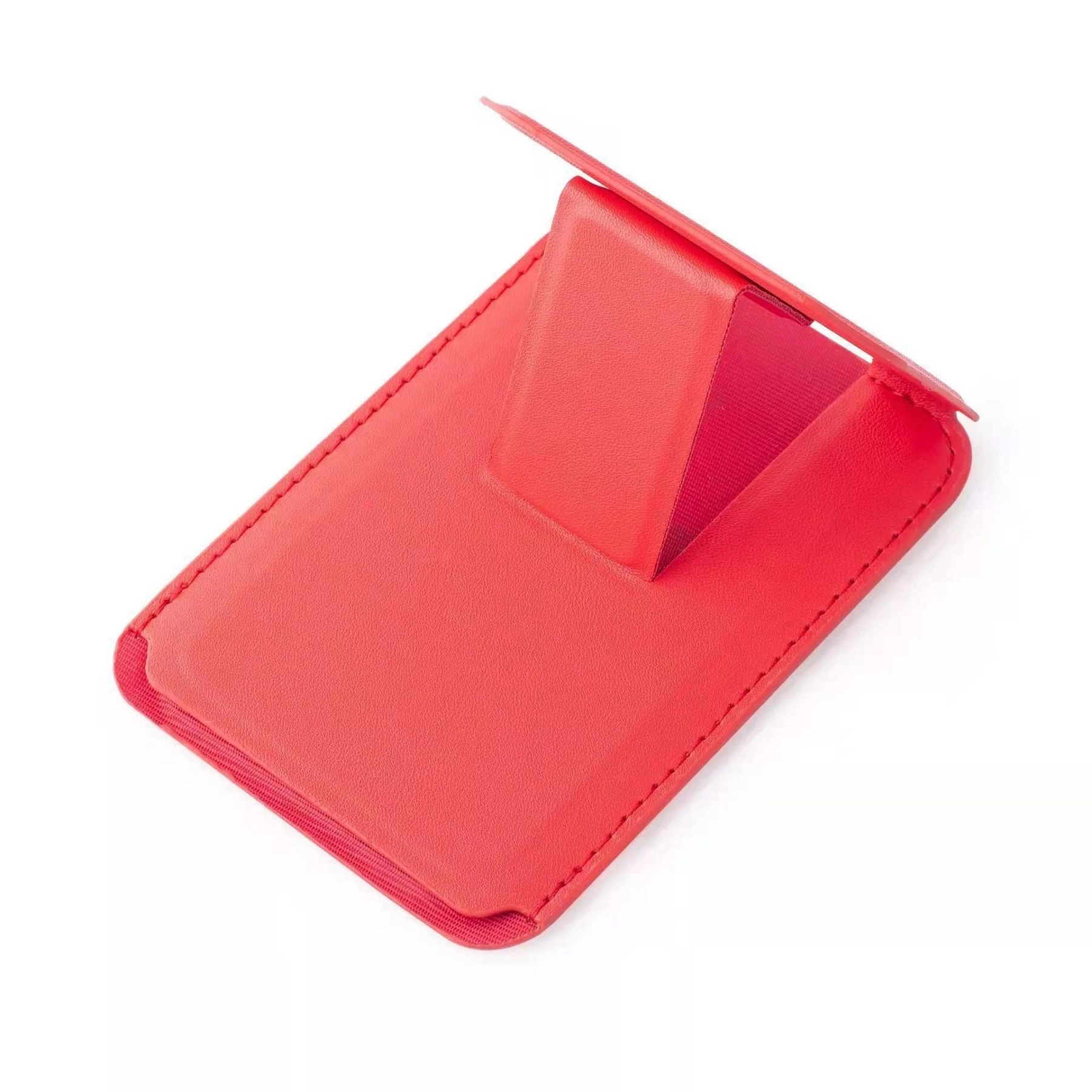 Magnetic Leather Wallet Cards Holder Stand with Kickstand 6