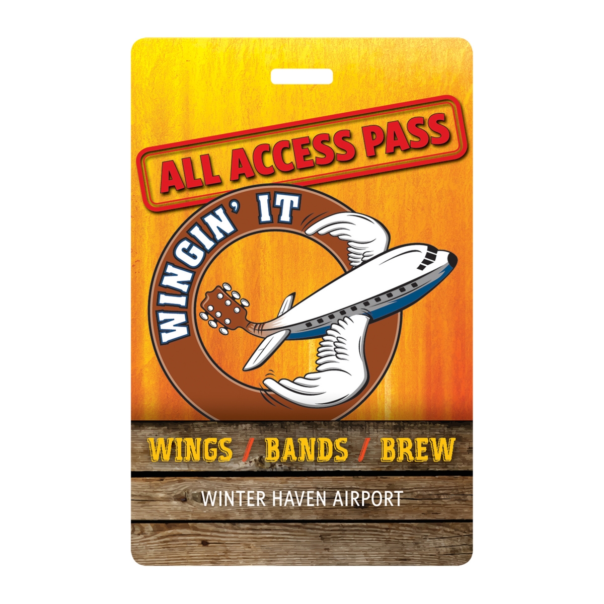 USA Made Laminated Event Tag (2.75"x4.25") Rectangle