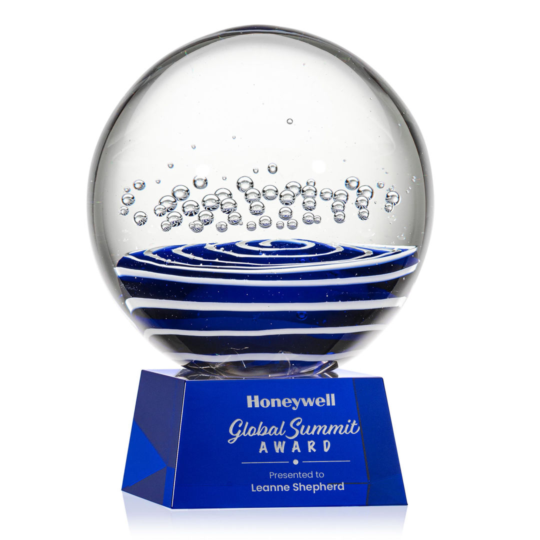 Tranquility Award on Robson Base - Blue 8