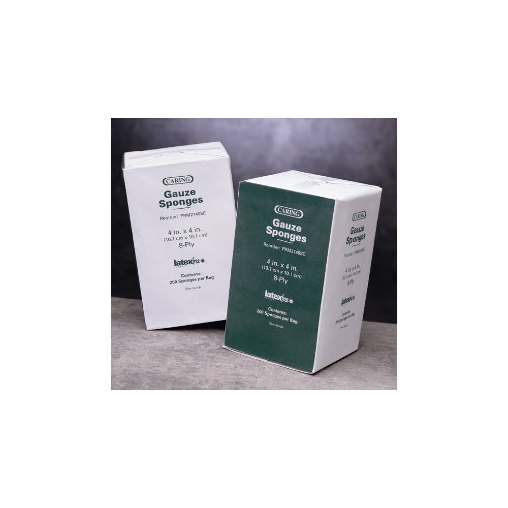 Gauze Sponges - 200 Count 4" x 4" Non-Sterile 1