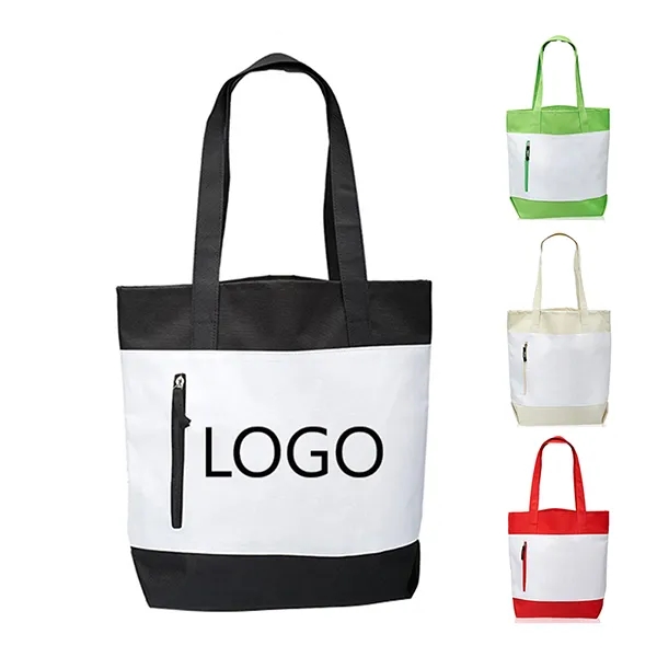 Seaside Tote Bags with Front Zipper 4
