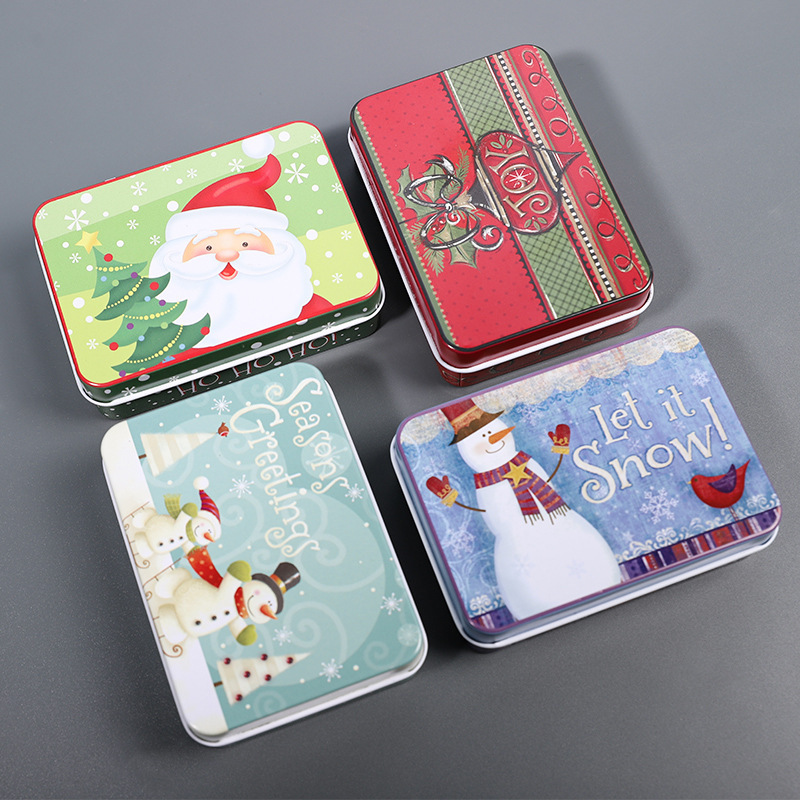 Christmas Square Tin Candy Boxes 2