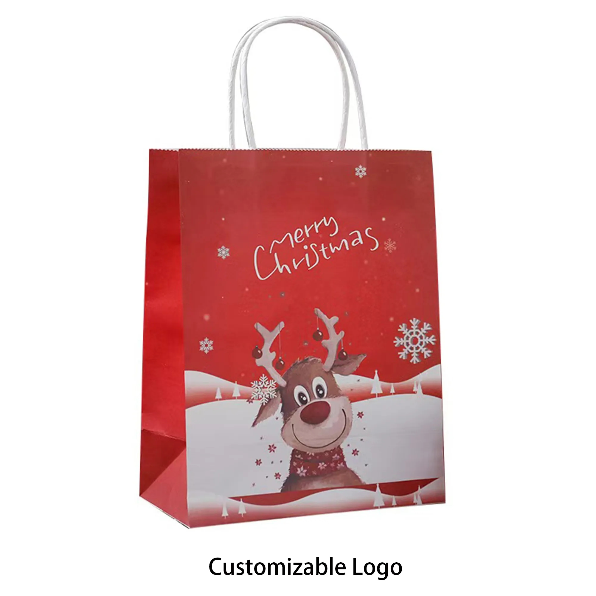 Christmas Gift Bags With Customizable Logo 1
