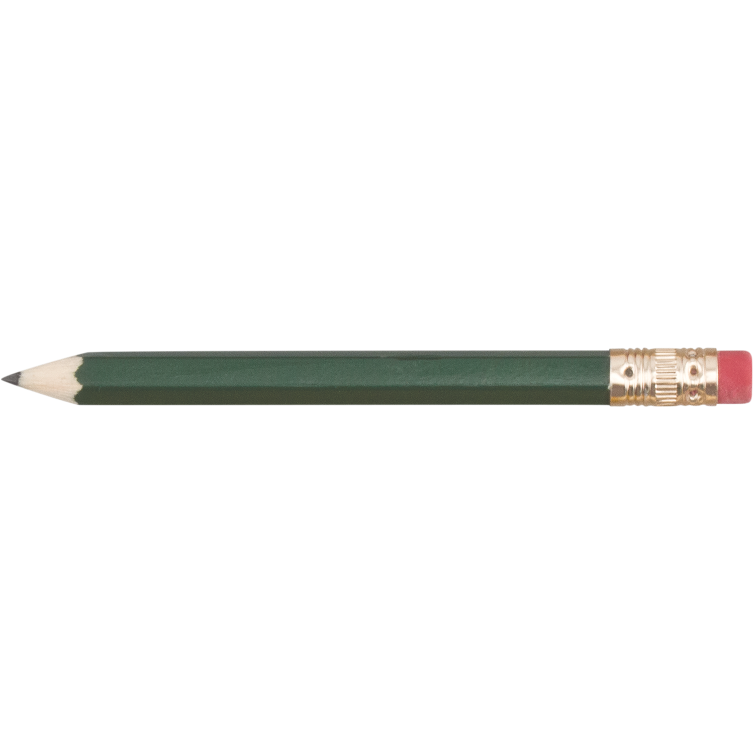 Hex Wooden Golf Pencil With Eraser 8
