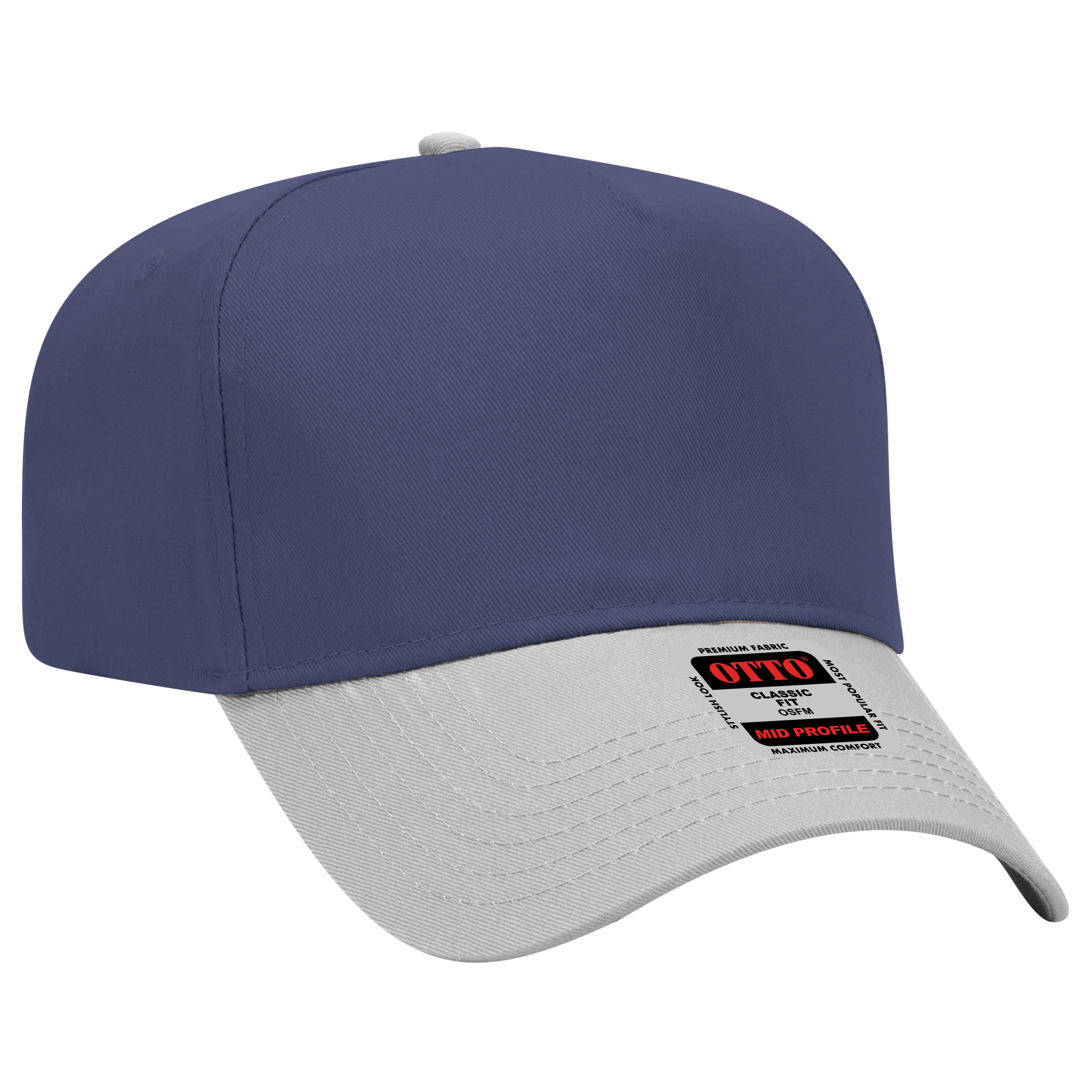 OTTO CAP® 5 Panel Mid Profile Baseball Cap 12