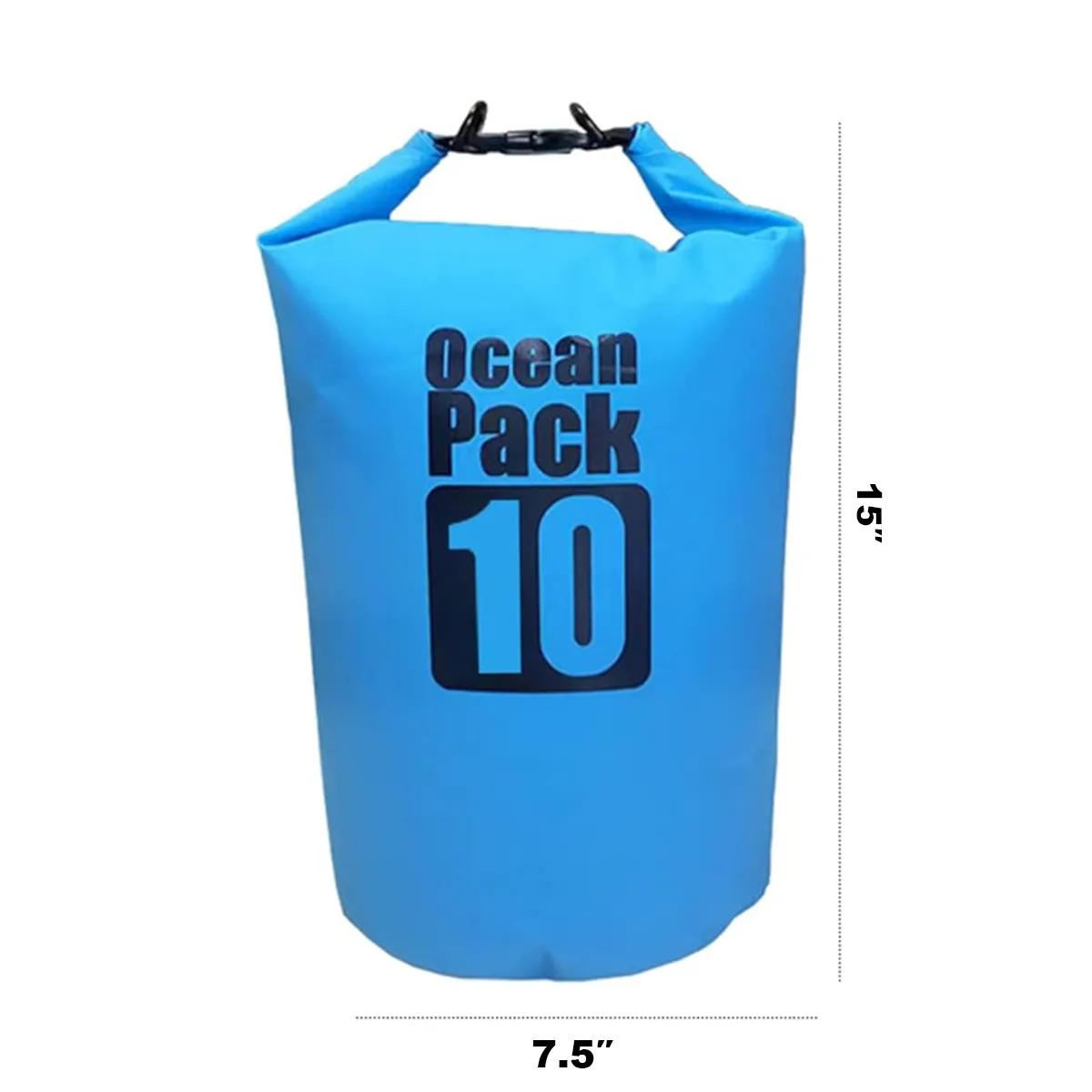 Heavyweight Waterproof Drybag With Shoulder Strap 10L 2