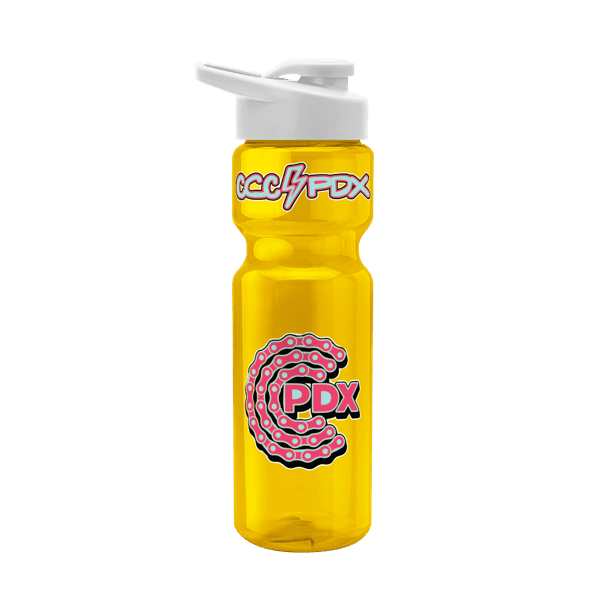 Blazer 28oz Transparent Bike Bottle w/Drink-thru Lid 1451
