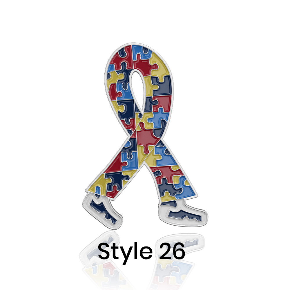 Stock Awareness Ribbon Lapel Pins 3