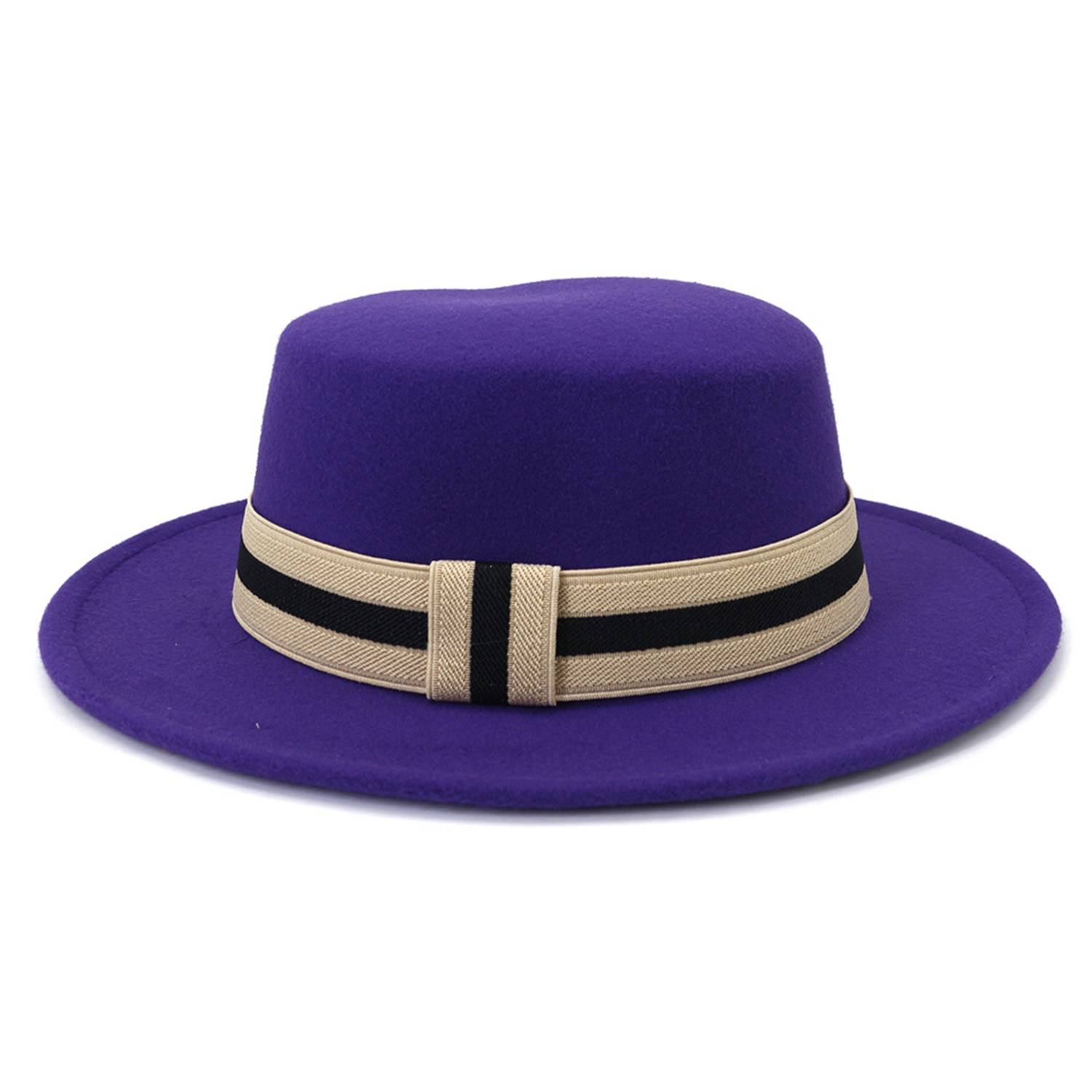 Classic Woolen Flat Top Hat 3