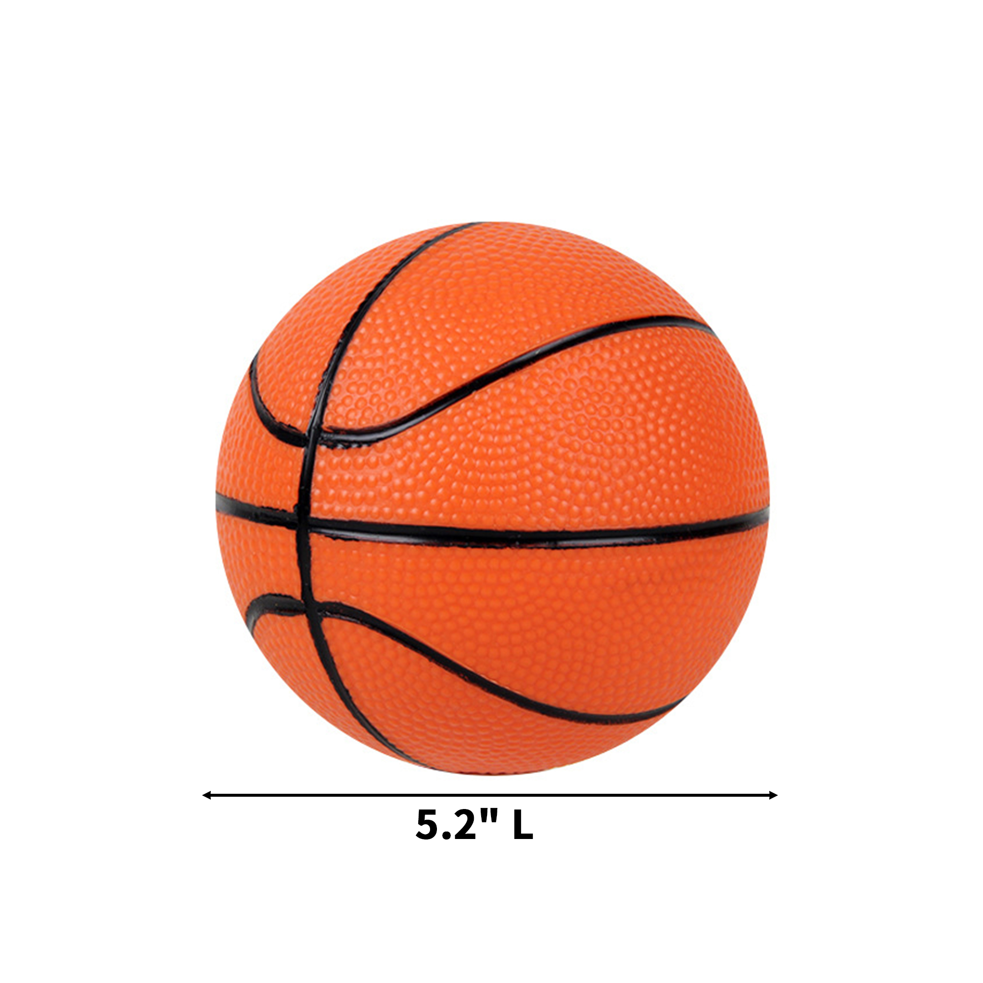 Mini Rubber Training Basketball 5.2" Diameter 4
