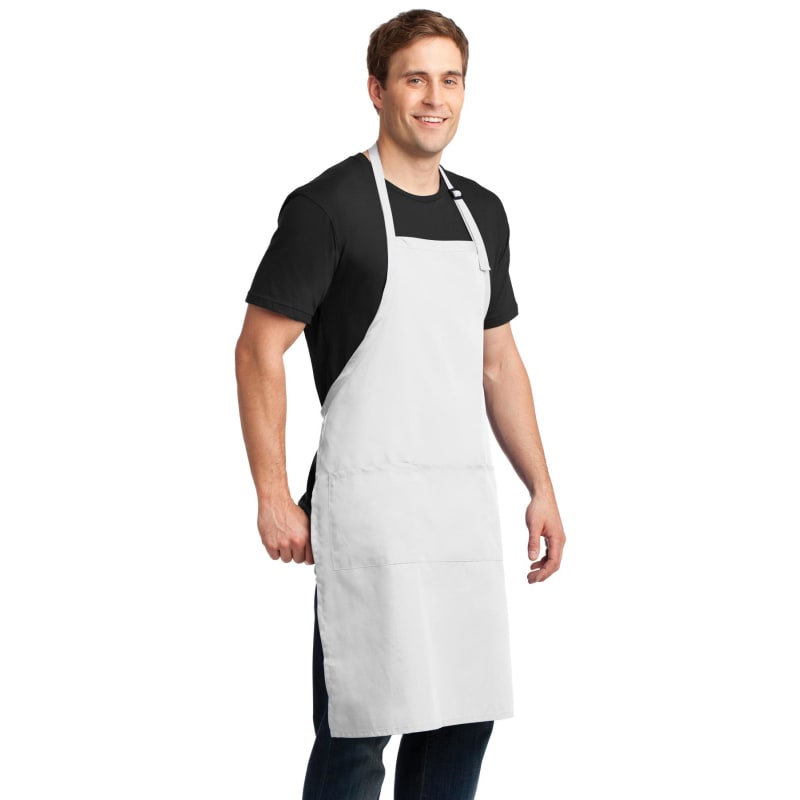 Port Authority Easy Care Extra Long Bib Apron With Stain Release. 17