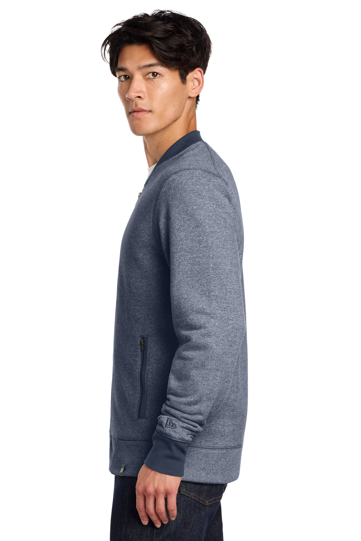 New Era French Terry Baseball Full-Zip. NEA503 5