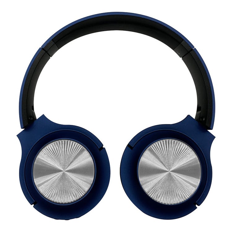 Wireless Over-Ear Headphones - Navy/Chrome 3.5mm SD Card 1