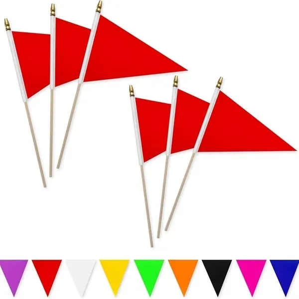 Colorful Pennant Flags with 5x8-Inch Small Triangle 4