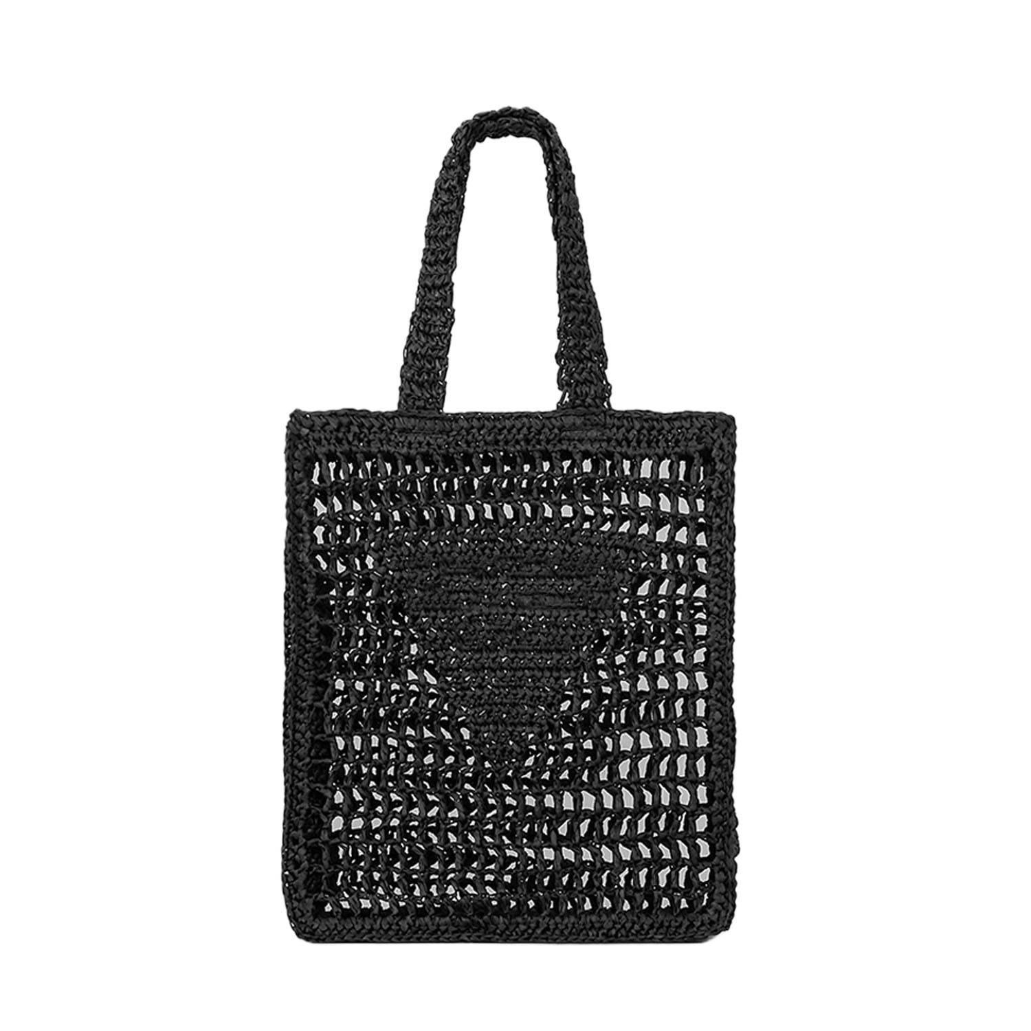 Spacious Crochet Beach Tote Bag – Straw & Mesh 6