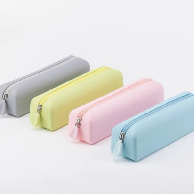 Silicone Pen Pencil Bag with Zipper 3