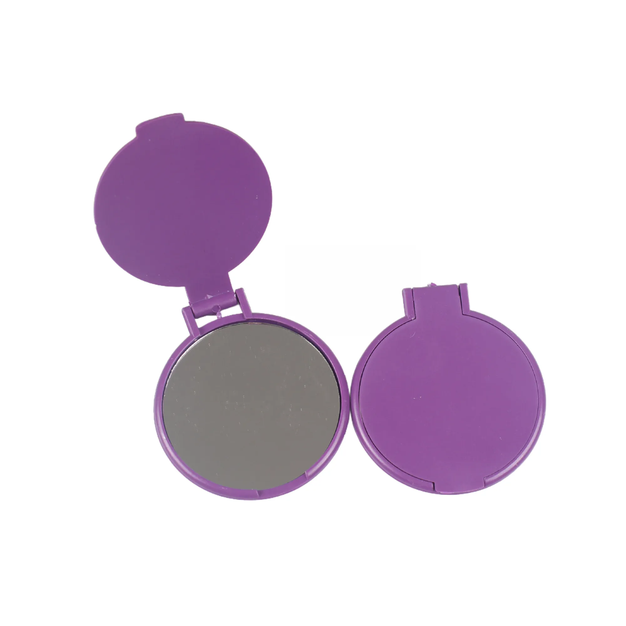 Promotional Plastic Foldable Round Flip Mini Makeup Mirror 1