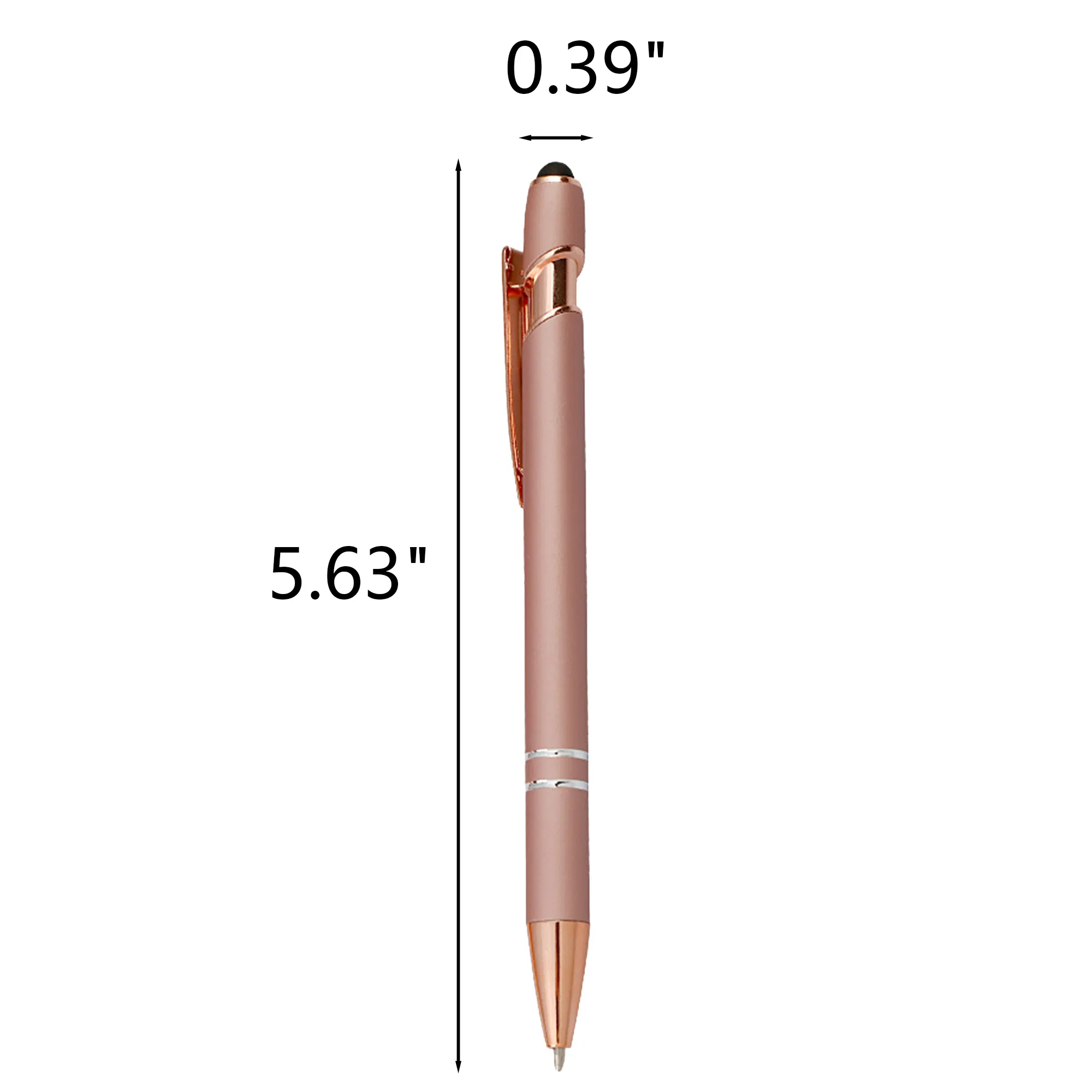 Custom Rose Gold Aluminum Ballpoint Pen 2