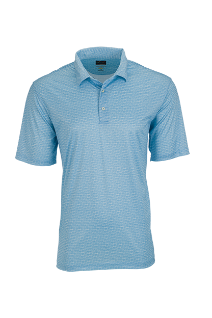 Greg Norman ML75 Microlux Cart Print Polo 2