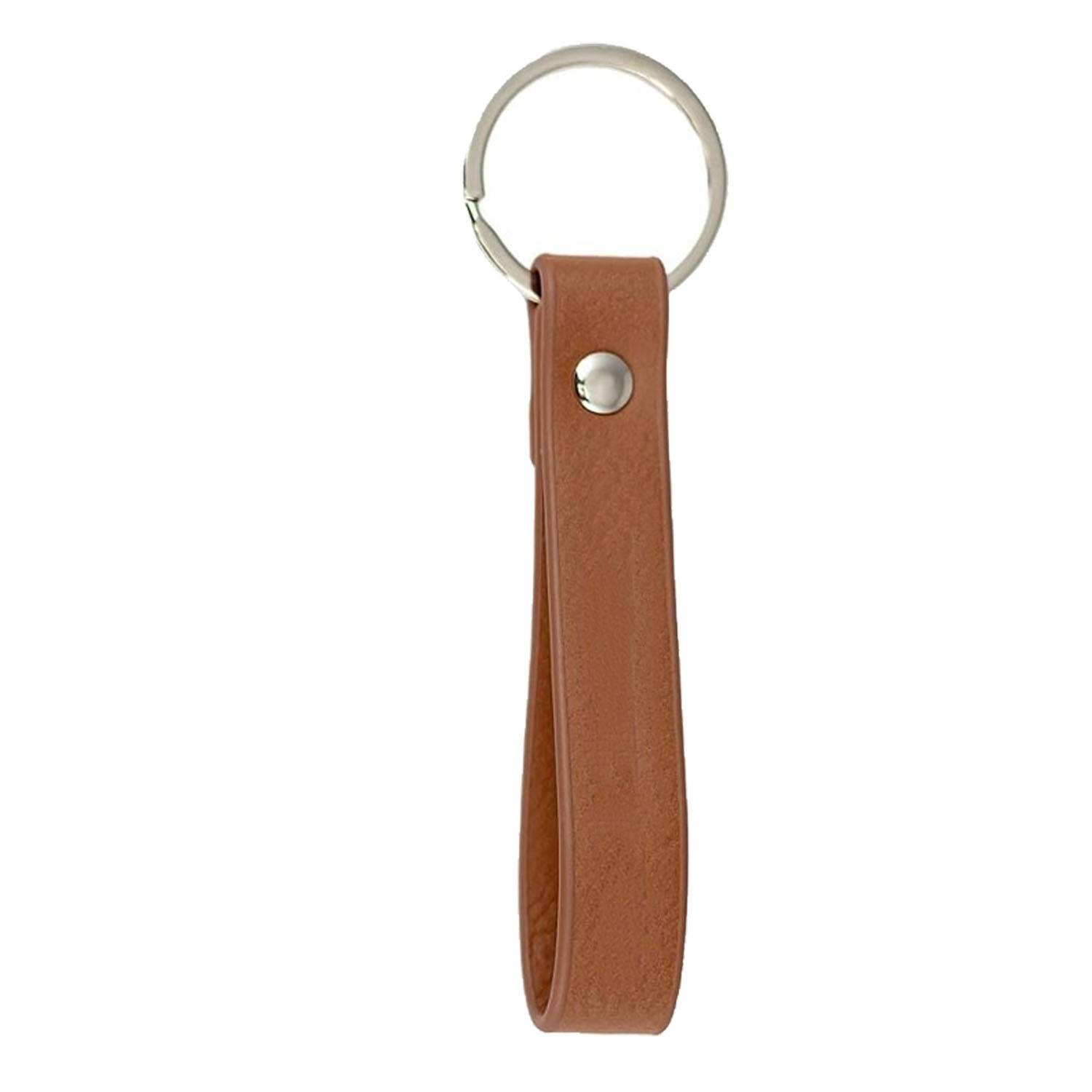 Compact Lightweight PU Leather Felt Keychain 3