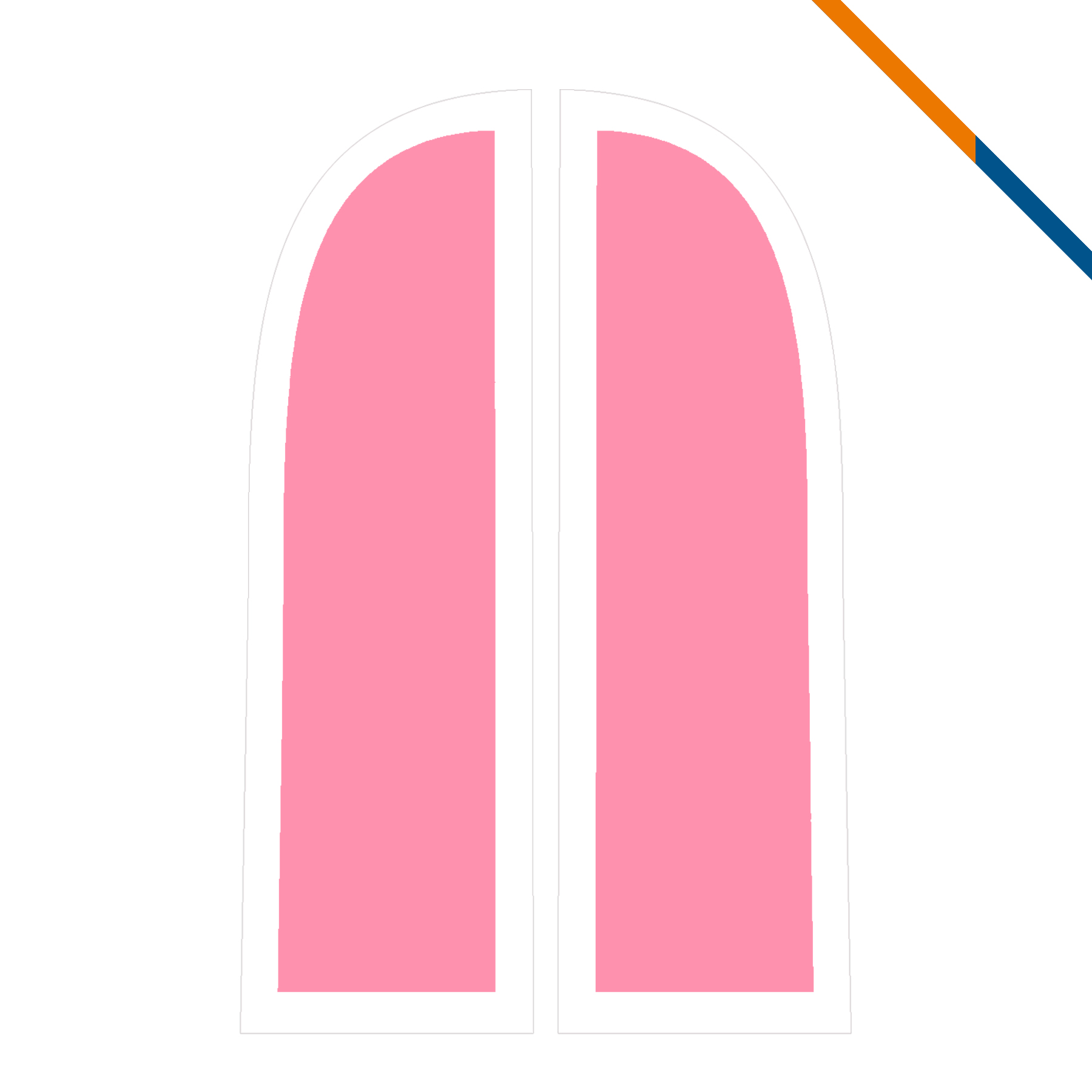 9' Oleta Double-Sided Straight Flag 2