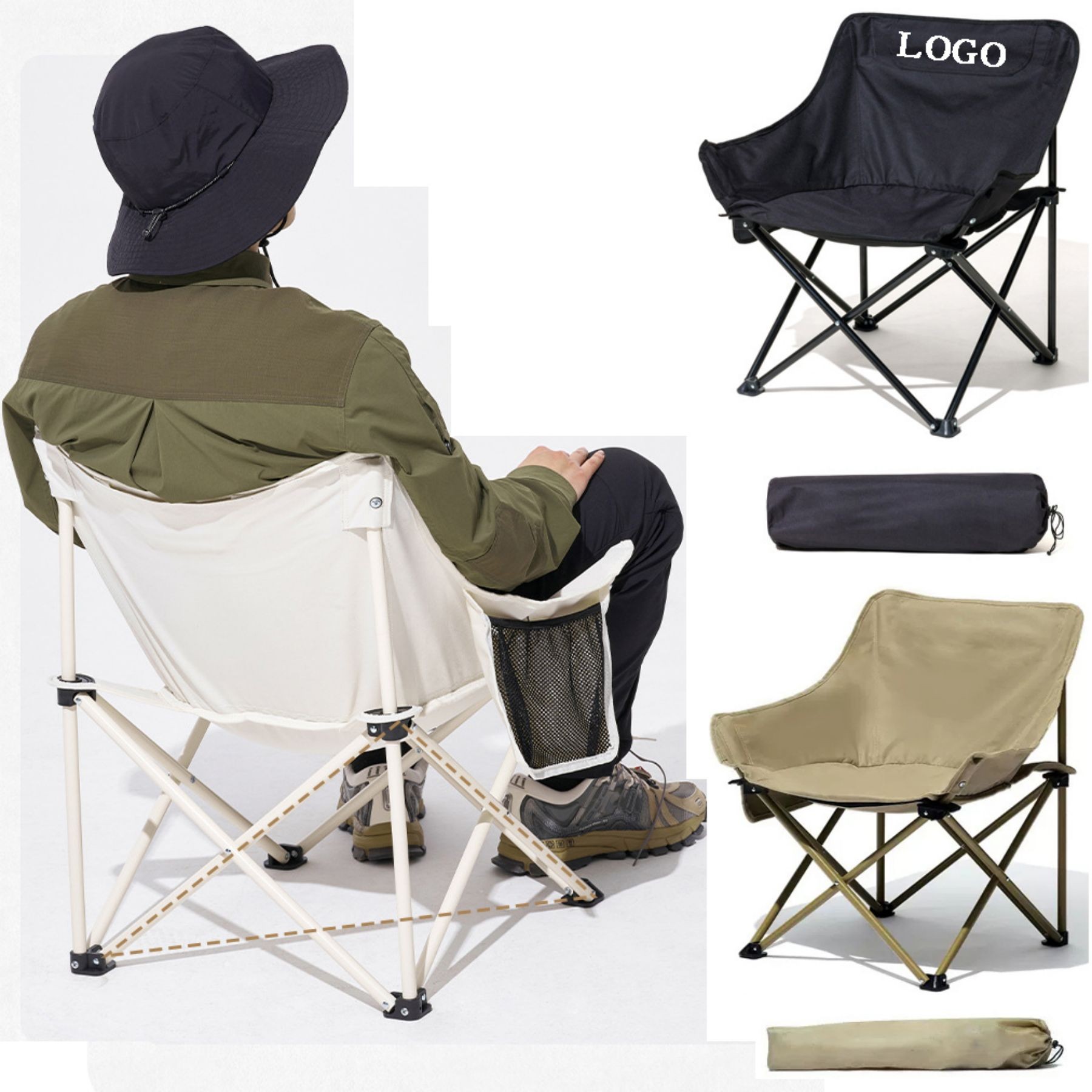 Folding Chair with Cup Holder