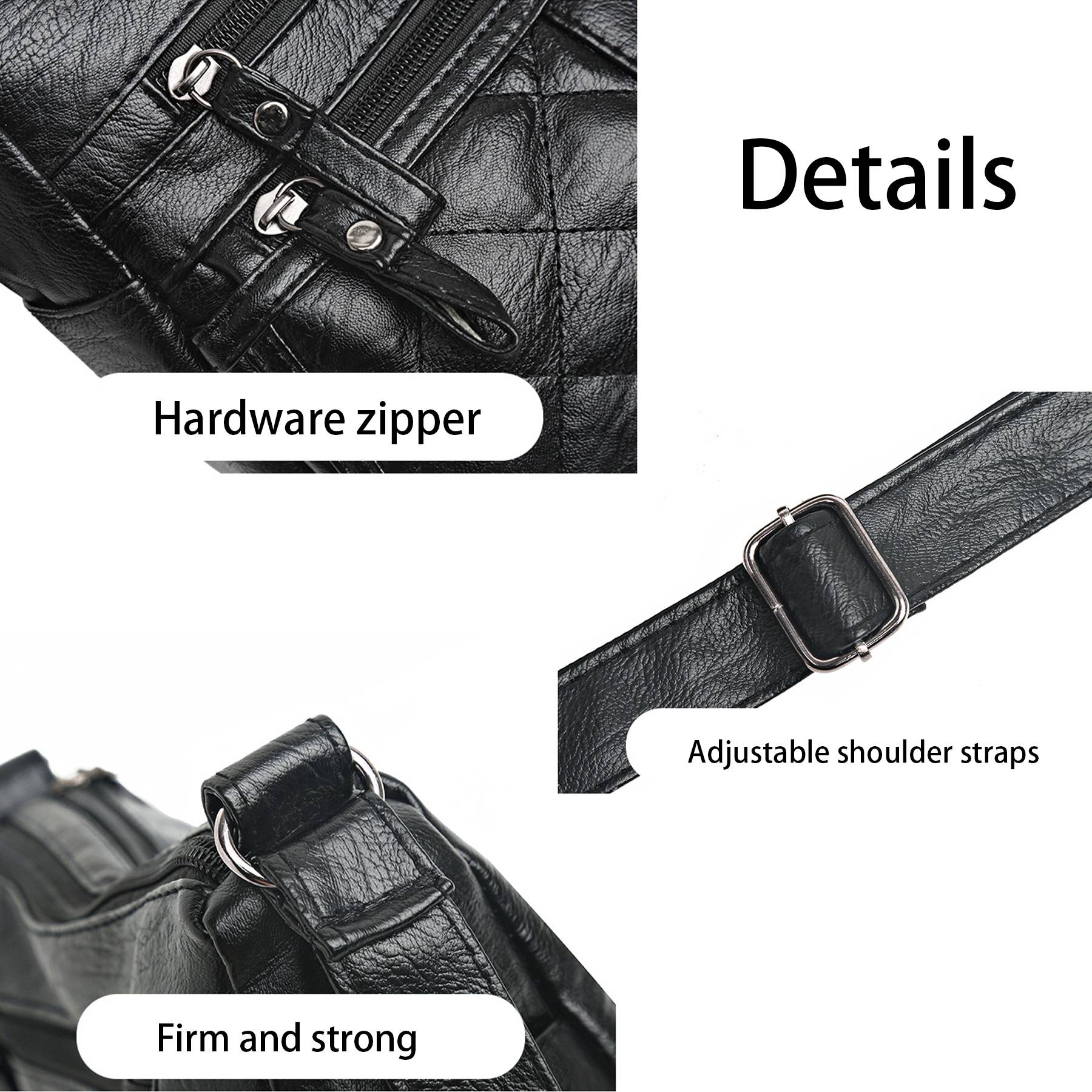 PU Leather soft shoulder cross-body bag 7