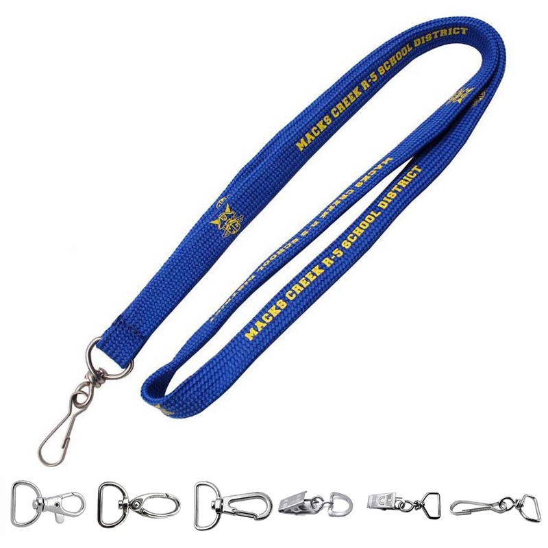 3/8" Screen Printed Tube Polyester Lanyards