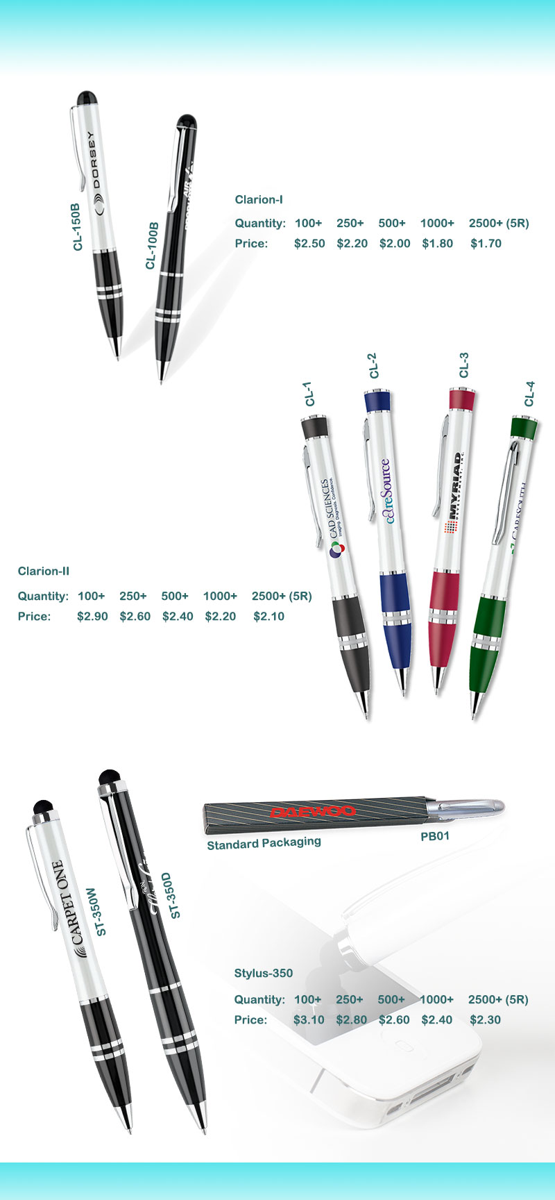 Stylus-350 Twist Action Pen 8