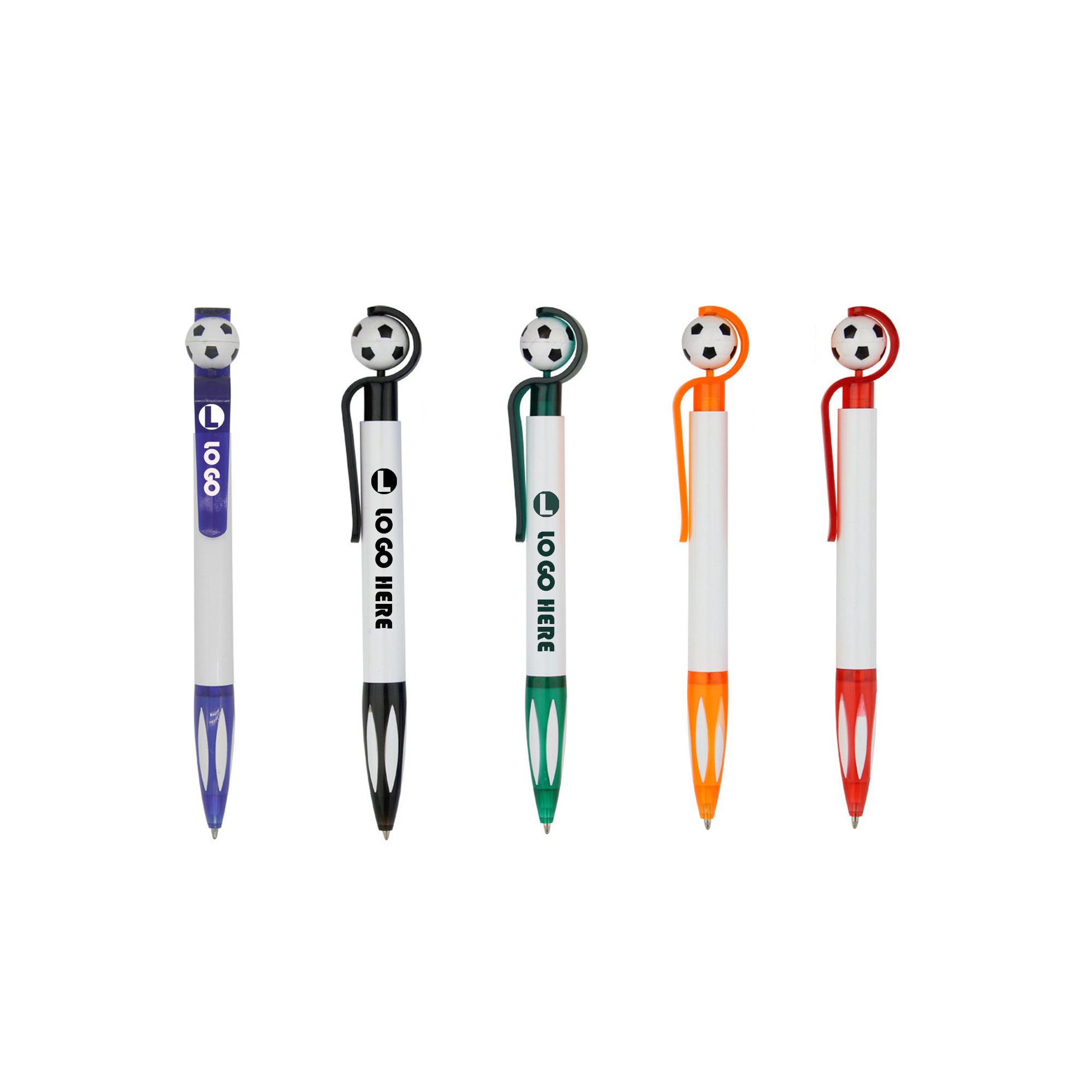 Plastic Ballpoint Pen With A Soccer Ball Design 8