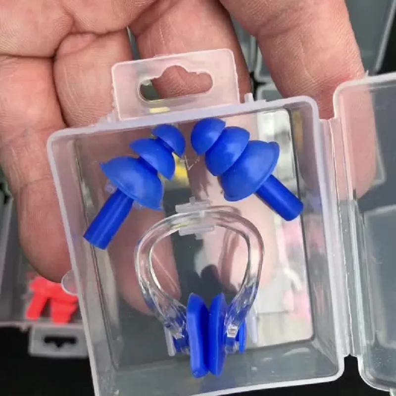 Silicone Swimming Earplugs and Nose Clip Set 10
