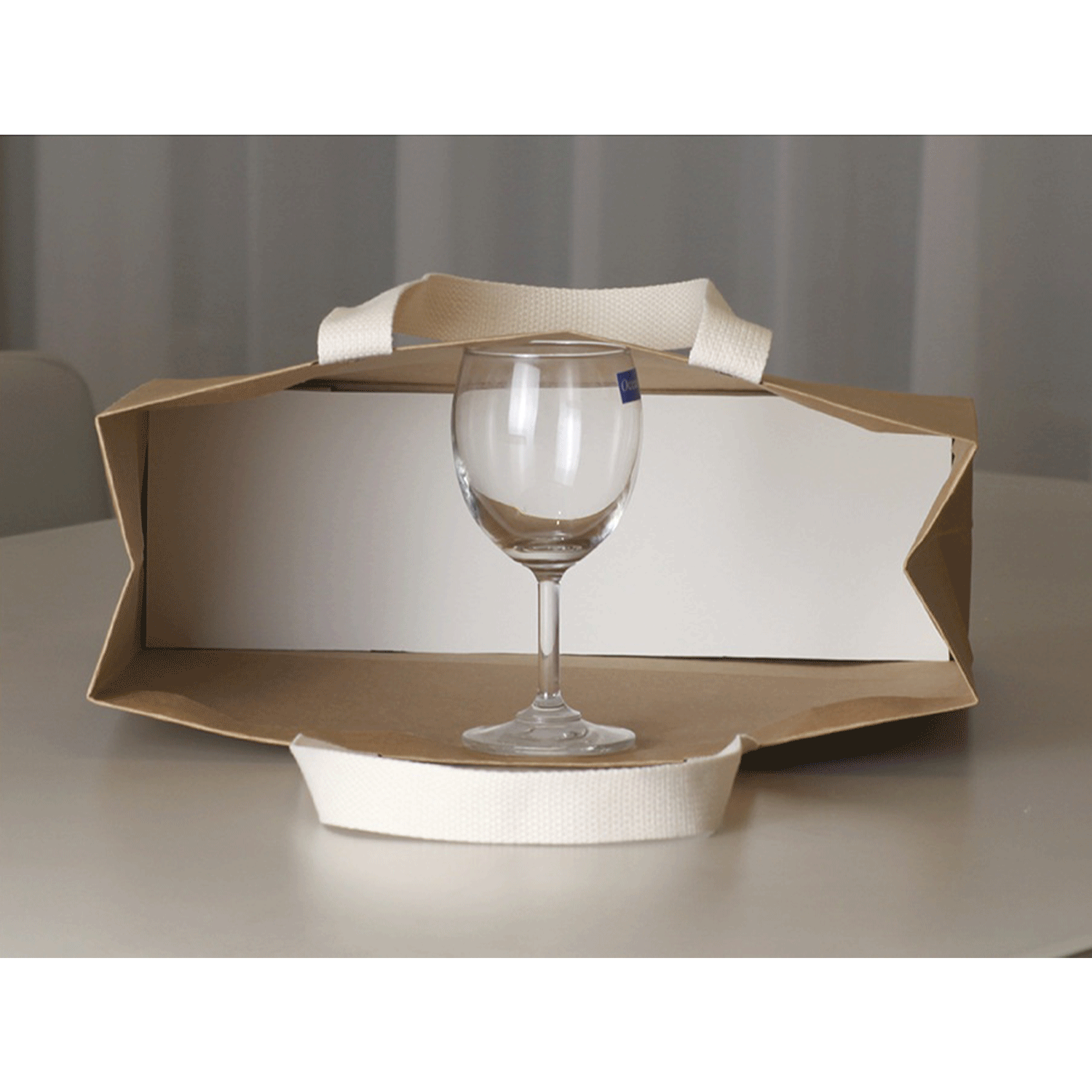 High Quality Brown Cardboard Shopping Paper Bag W/ Handles 3