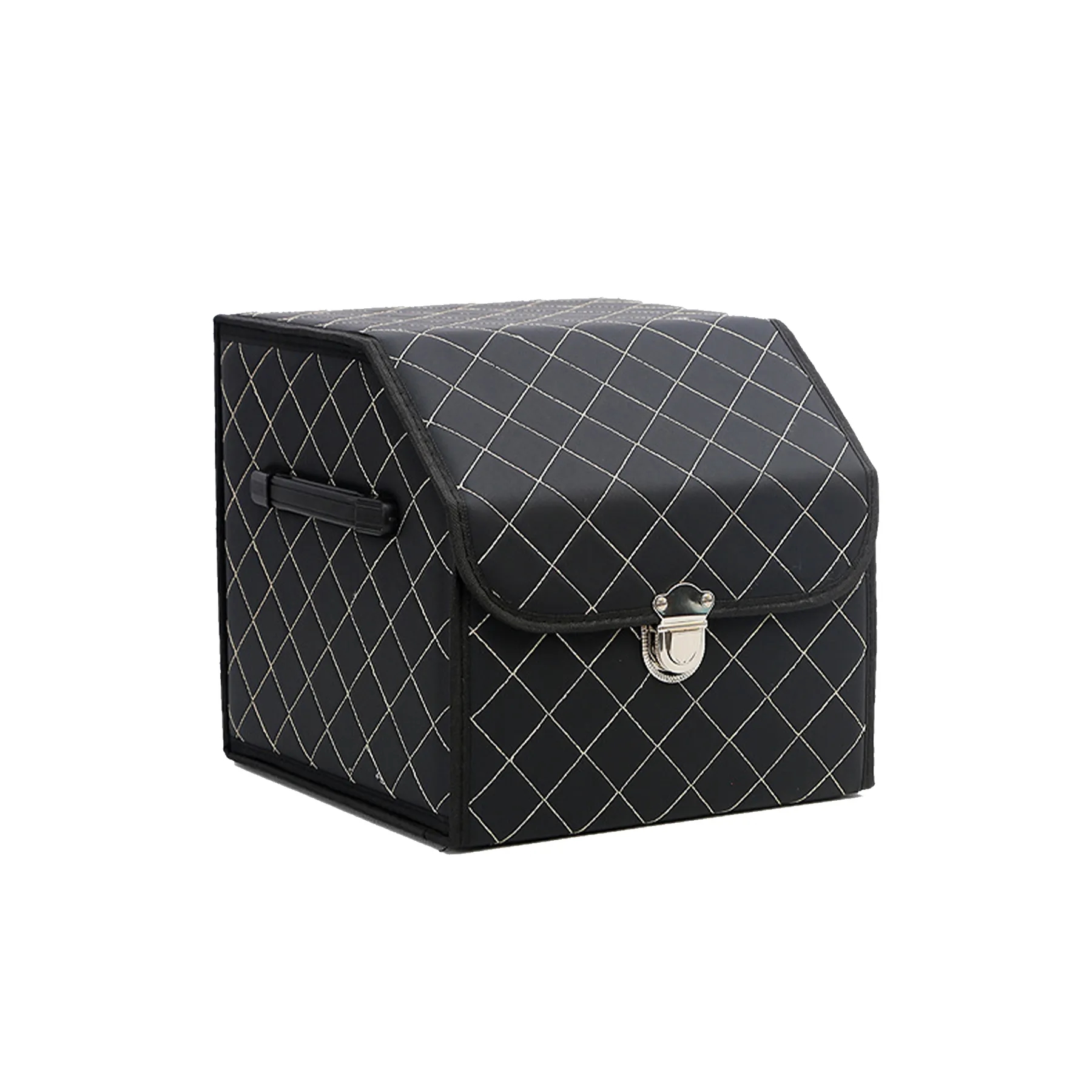 Leather Small Folding Car Storage Box 3