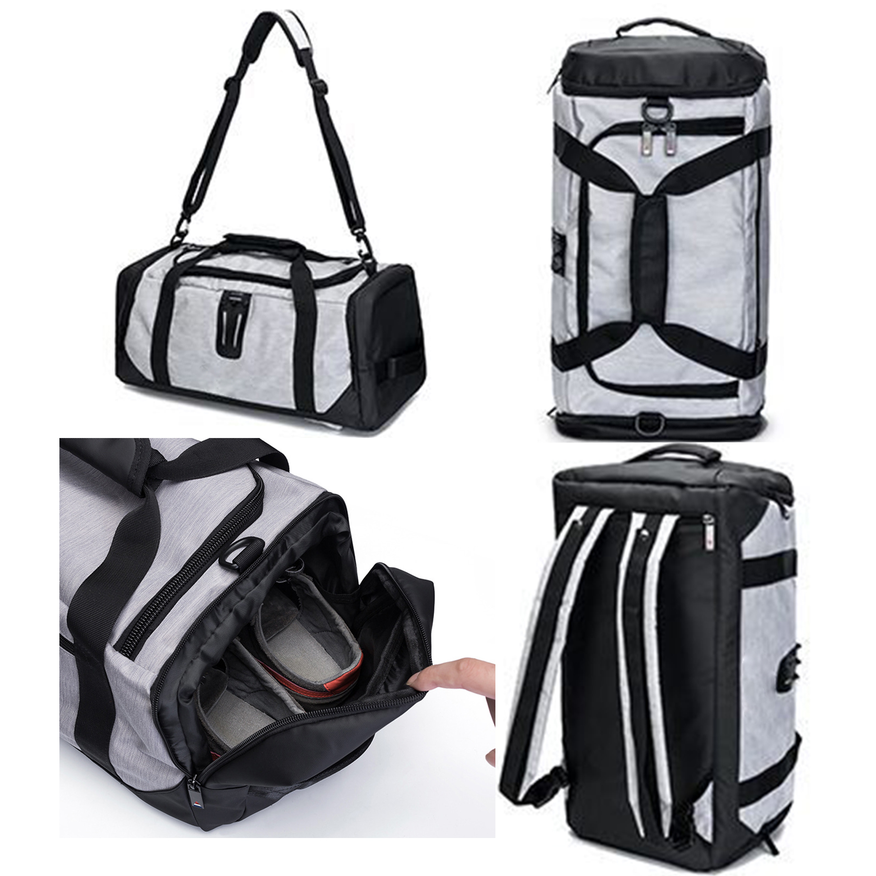Oxford Men Backpack 3-Way Sports Duffel Bags 9