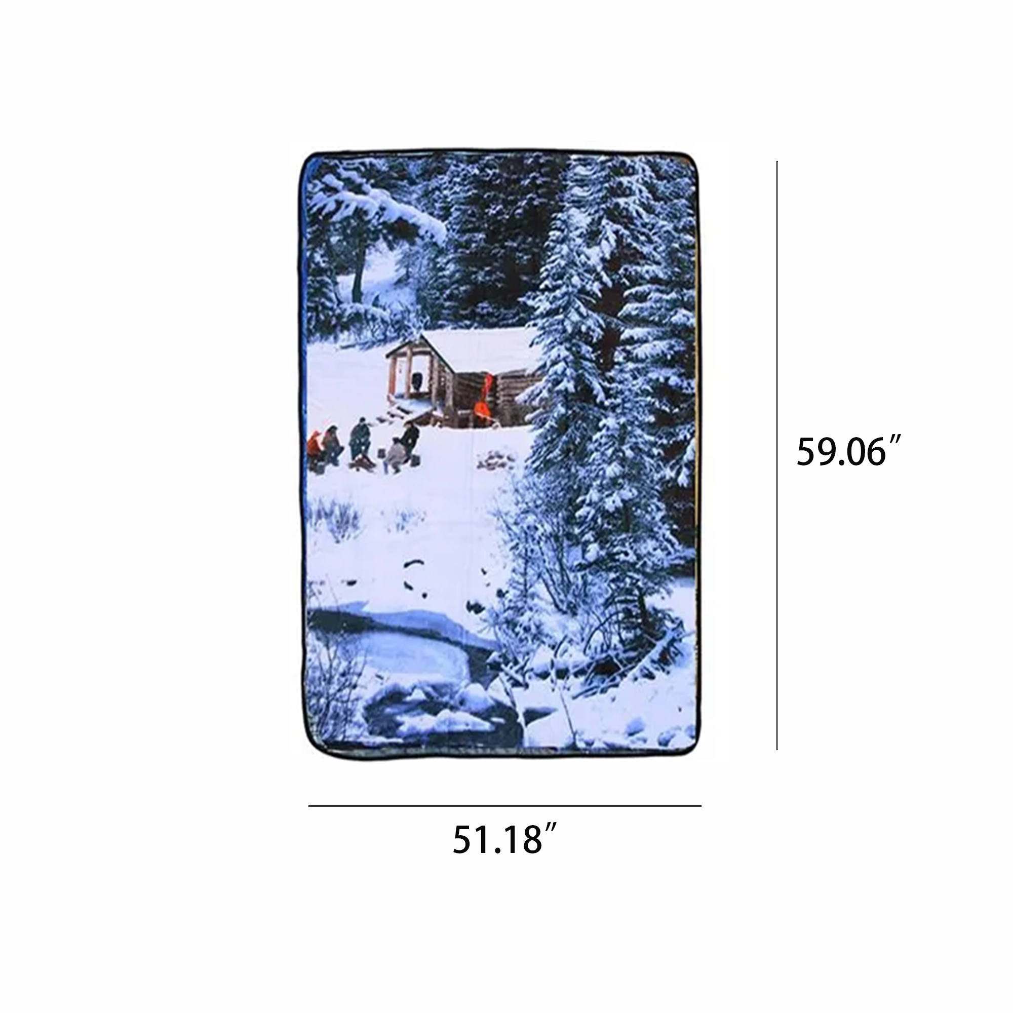 Full Color Printed Super Soft Flannel Blanket MOQ 10pcs 3