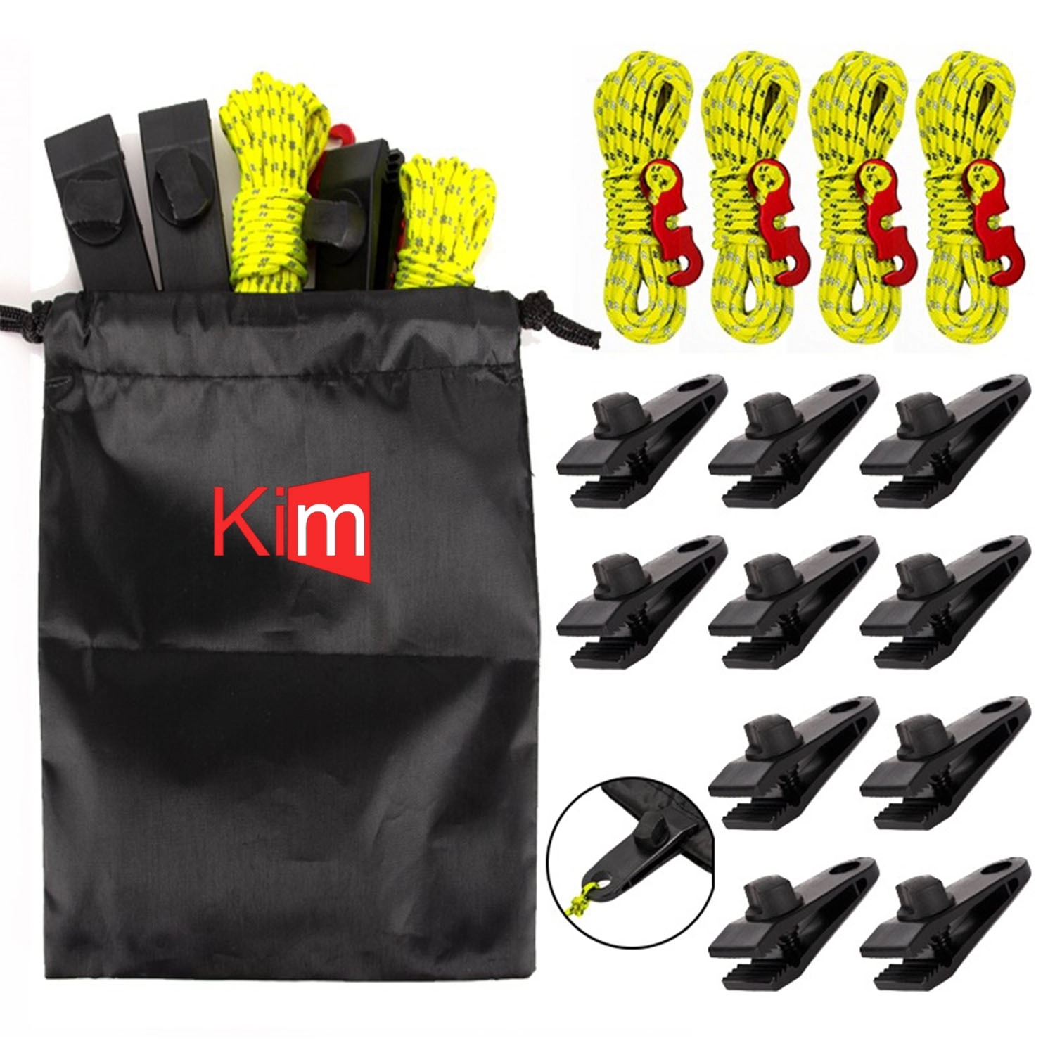 Tent Windproof Rope With S-Shaped Fixing Buckle 2